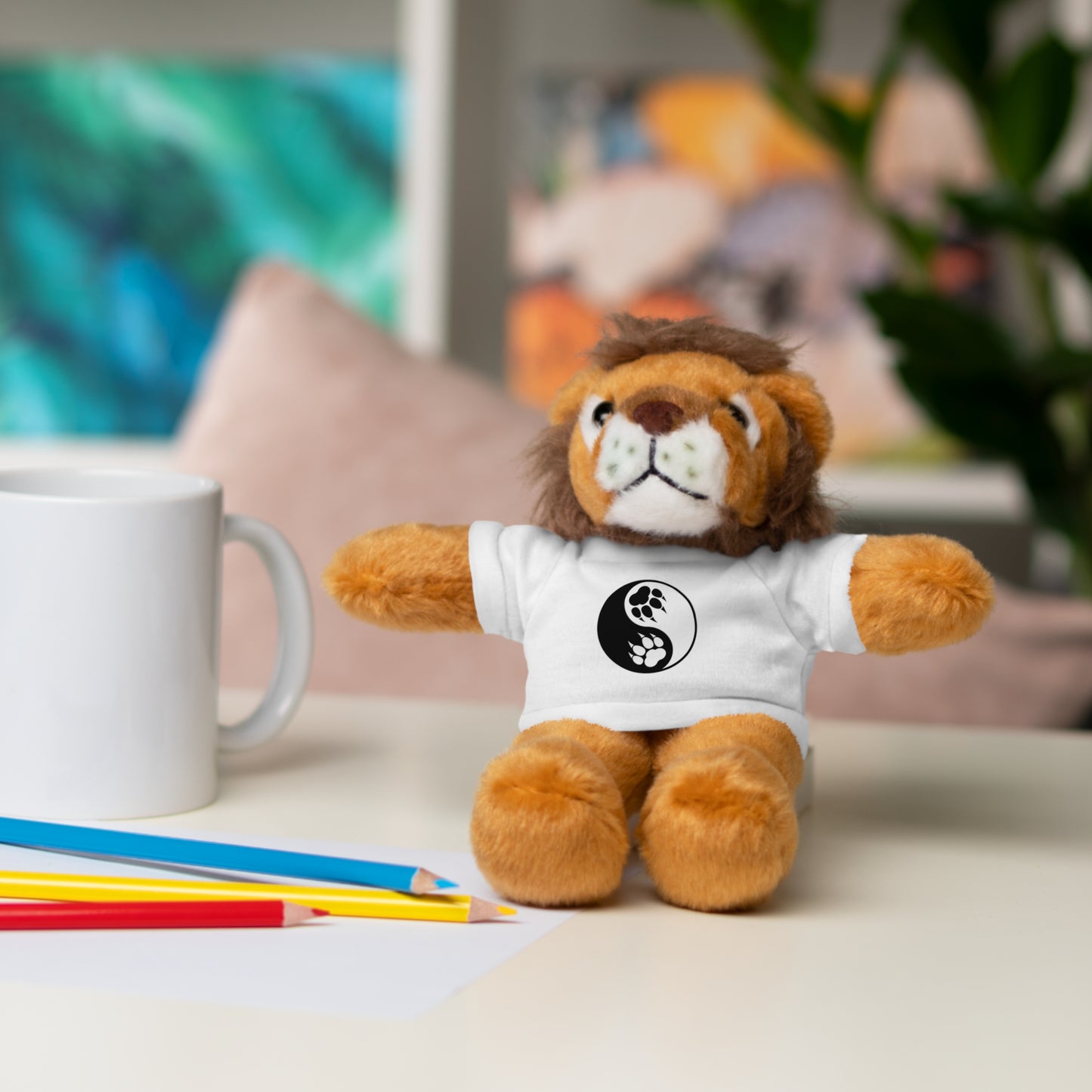 Yin Yang Paw Soft Stuffed Animal Plush Toy