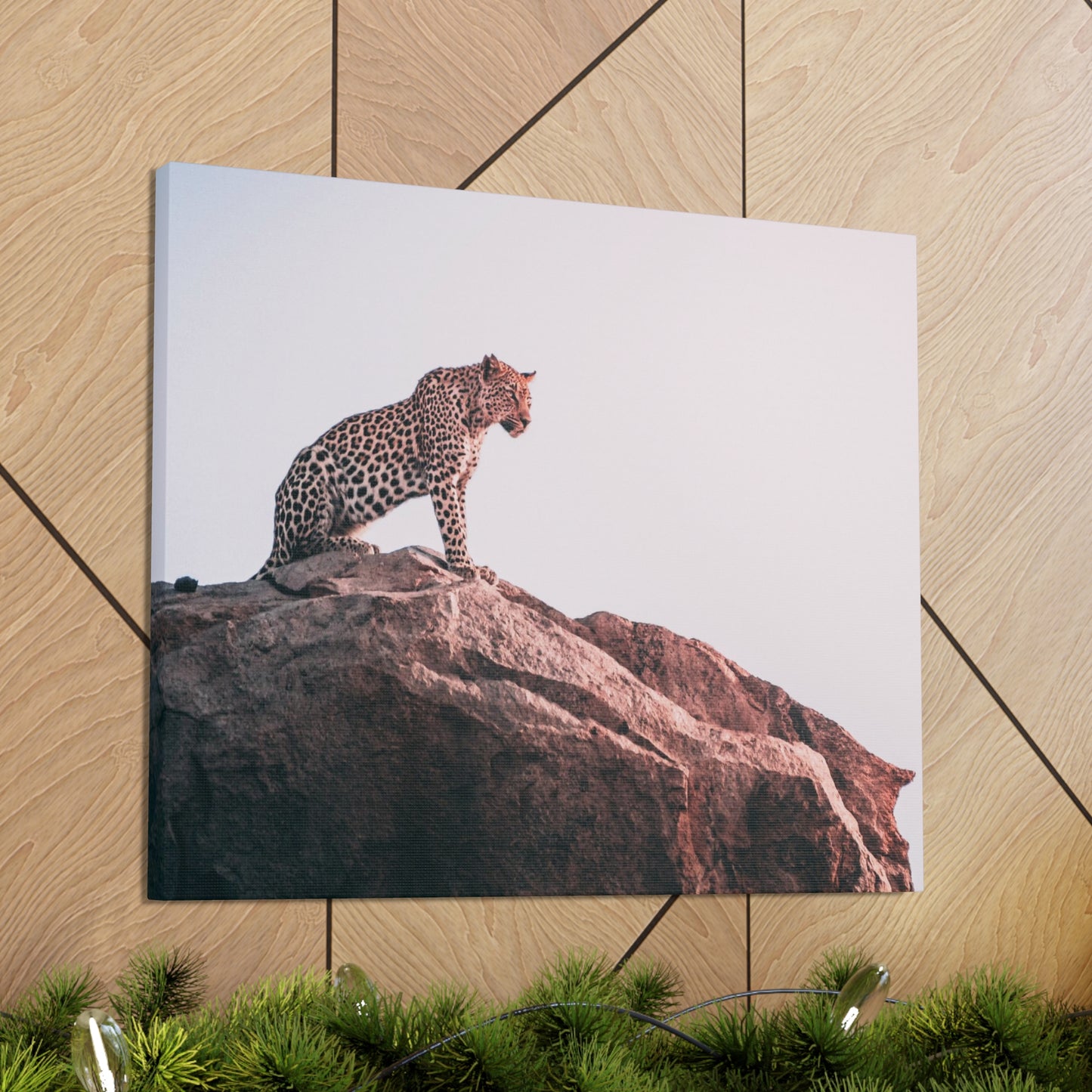 Alpha Cat Leopard Canvas Wall Art