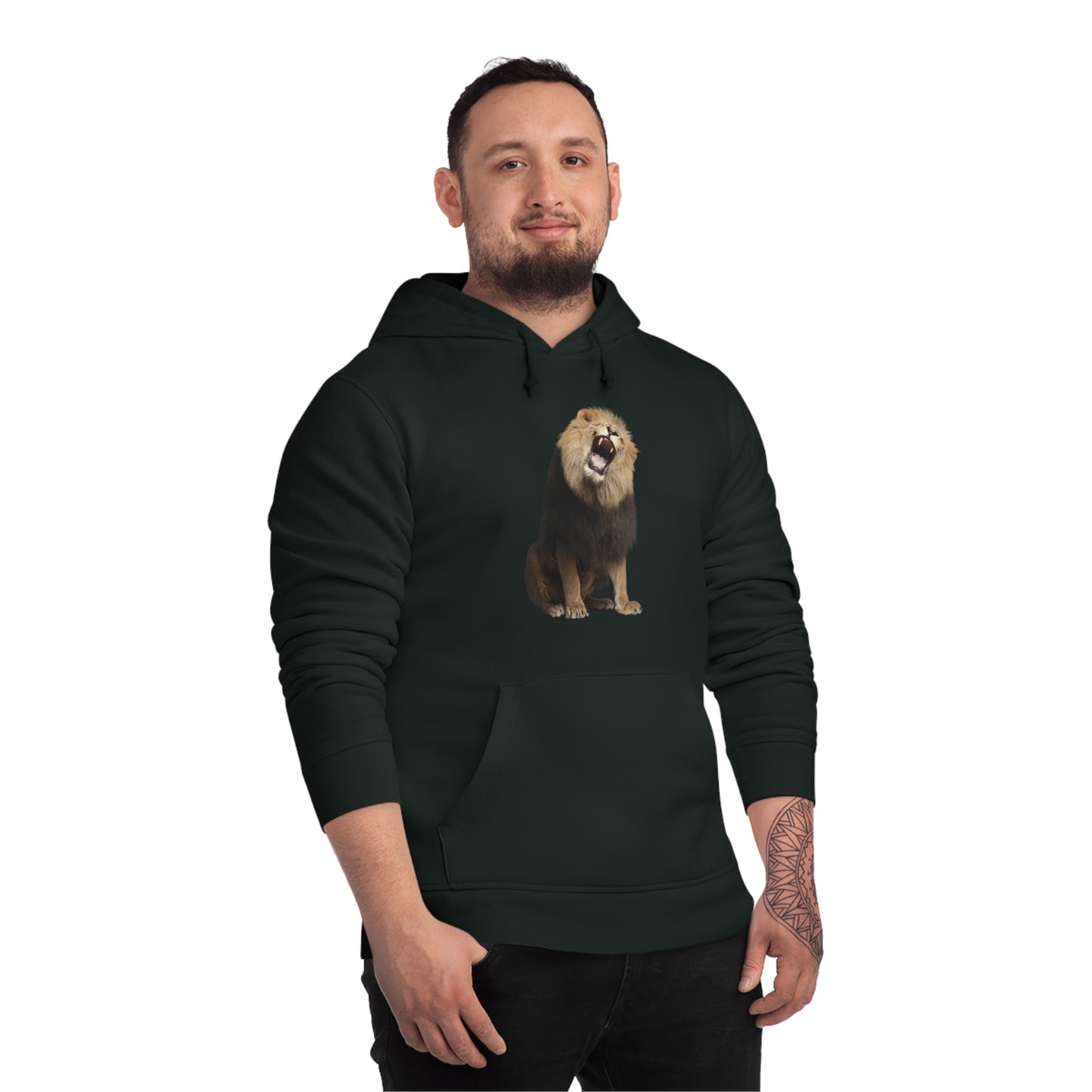 Lion Roar Organic Material Hoodie Sweatshirt