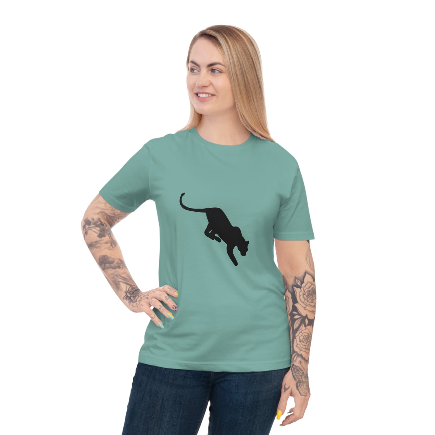 Panther Leap Organic Cotton Jersey T-shirt