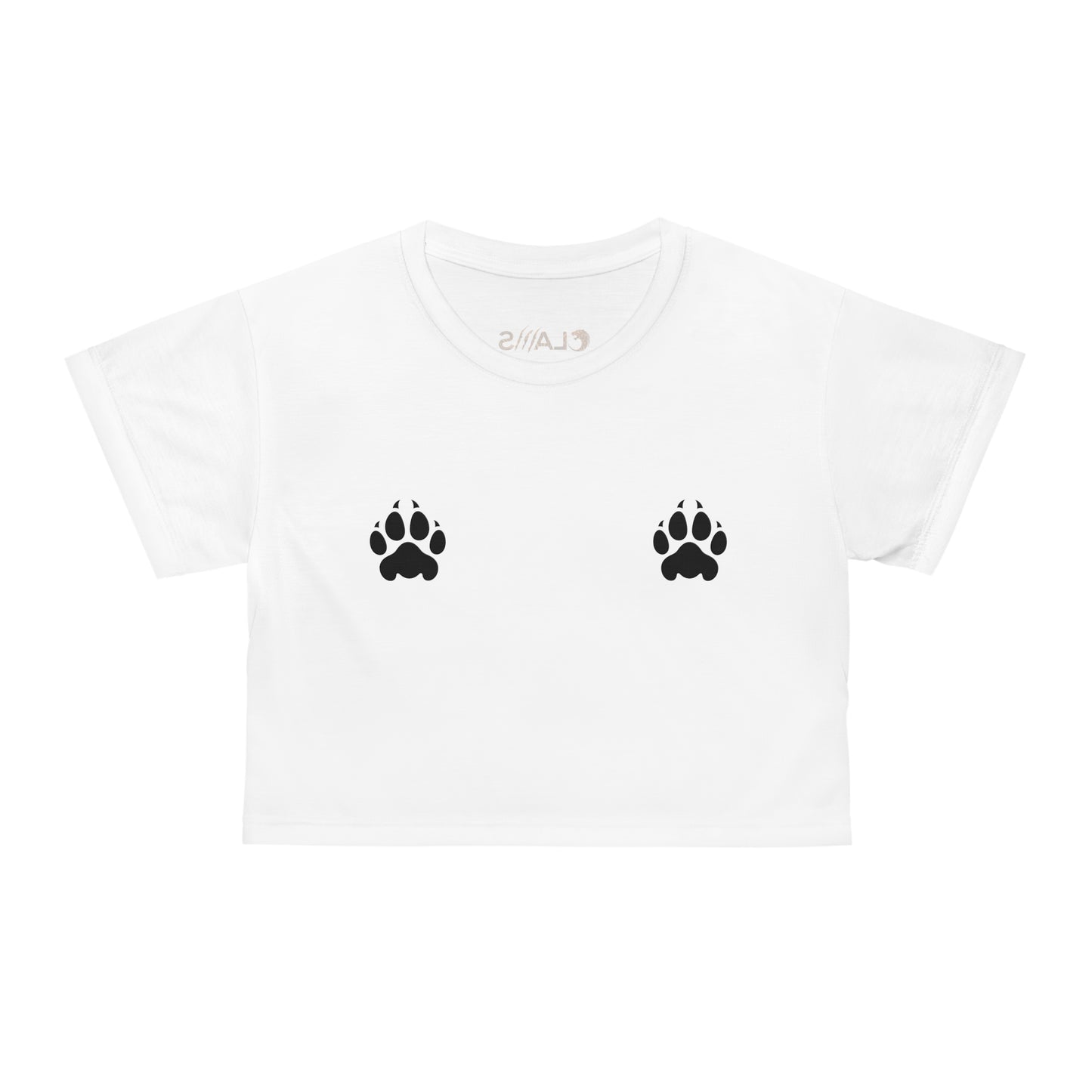 Woman's Claw Prints Crop Top T-shirt