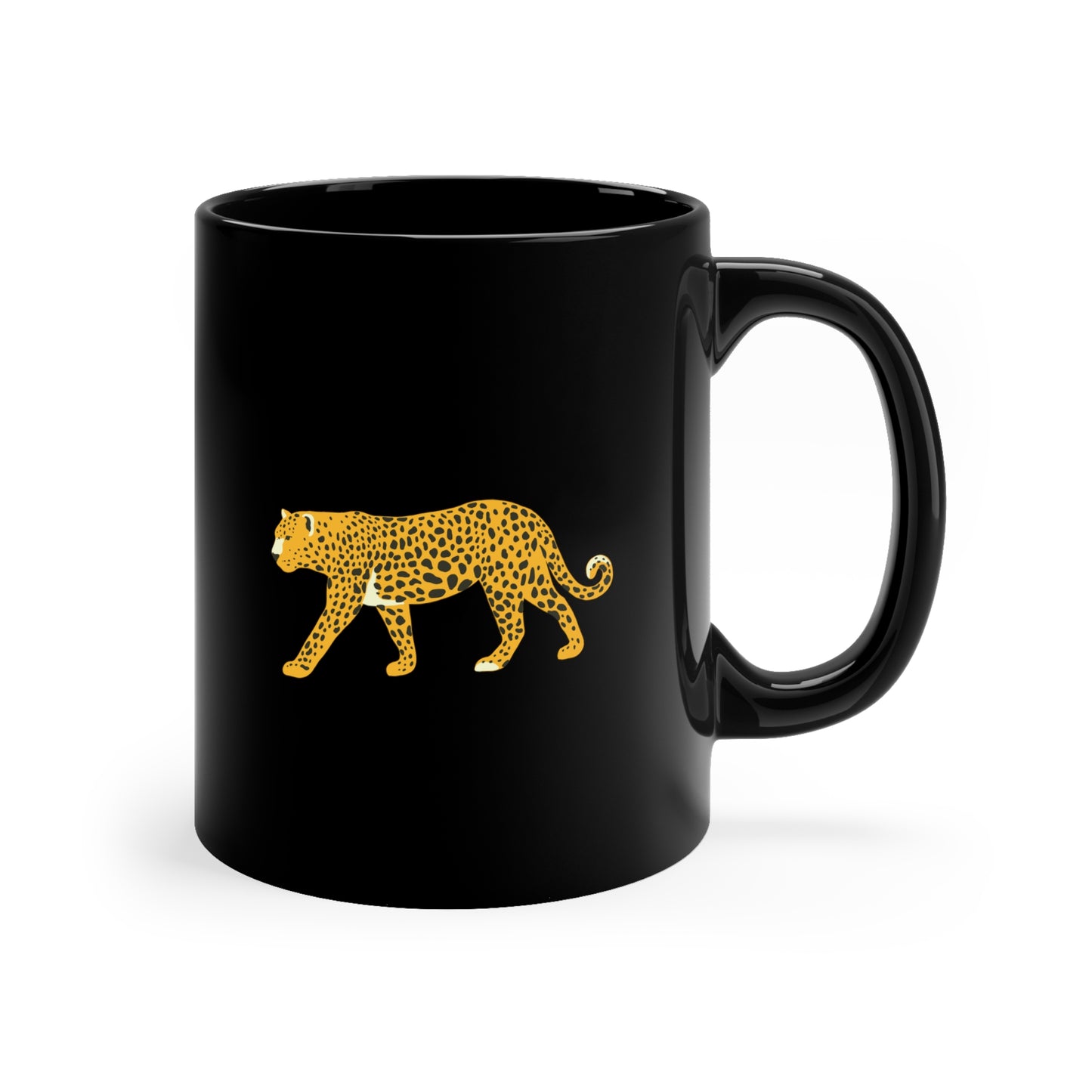 Leopard Crossing Ceramic Mug Cup