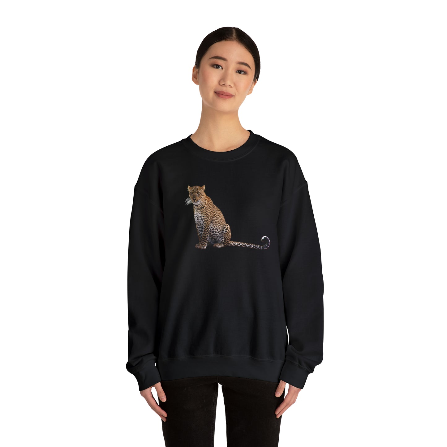 Sitting Leopard Heavy Sweatshirt