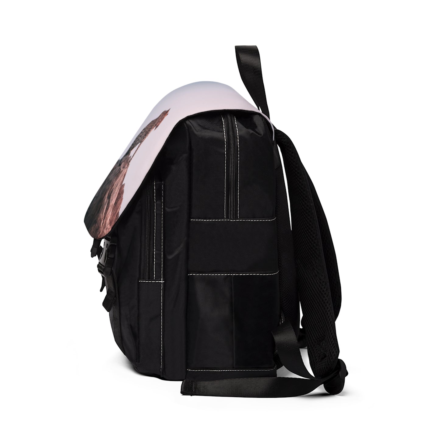 Alpha Leopard Oxford Canvas Backpack Bag