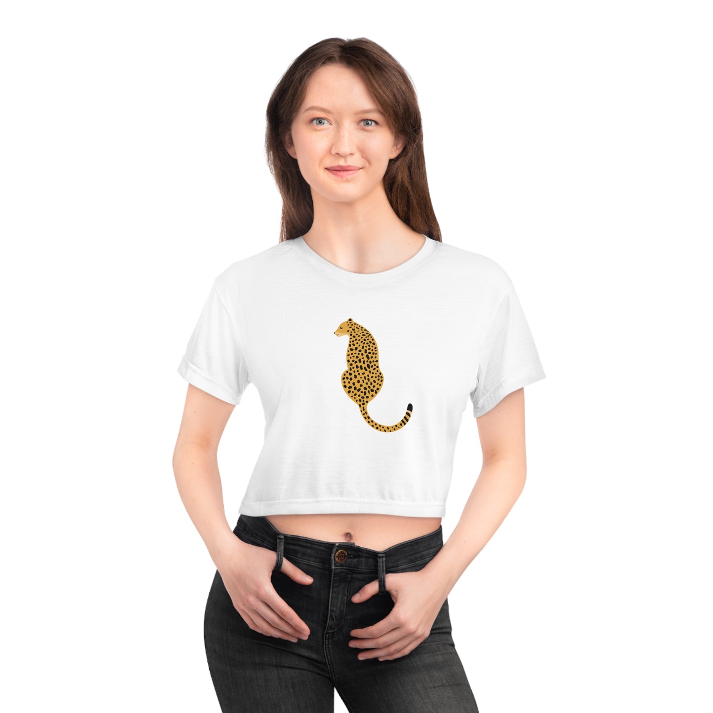 Leo Tail Woman's Crop Top Tee