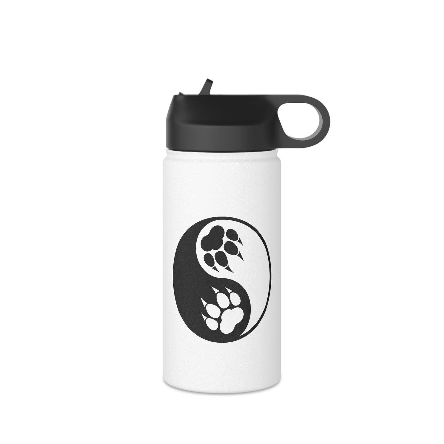 Yin Yang Paw Stainless Steel Water Bottle