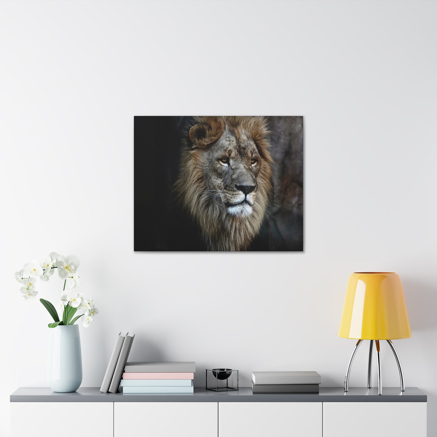 Lion Face Canvas Wall Art