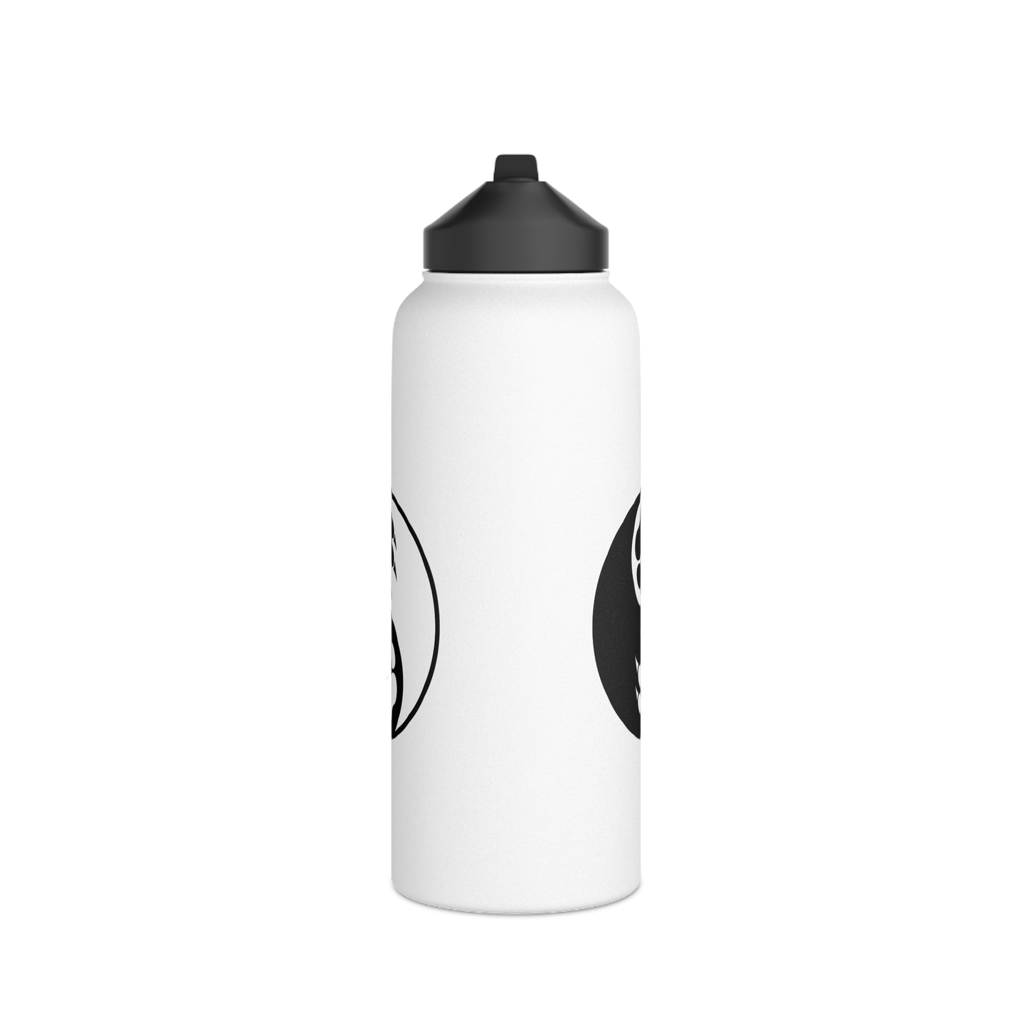 Yin Yang Paw Stainless Steel Water Bottle