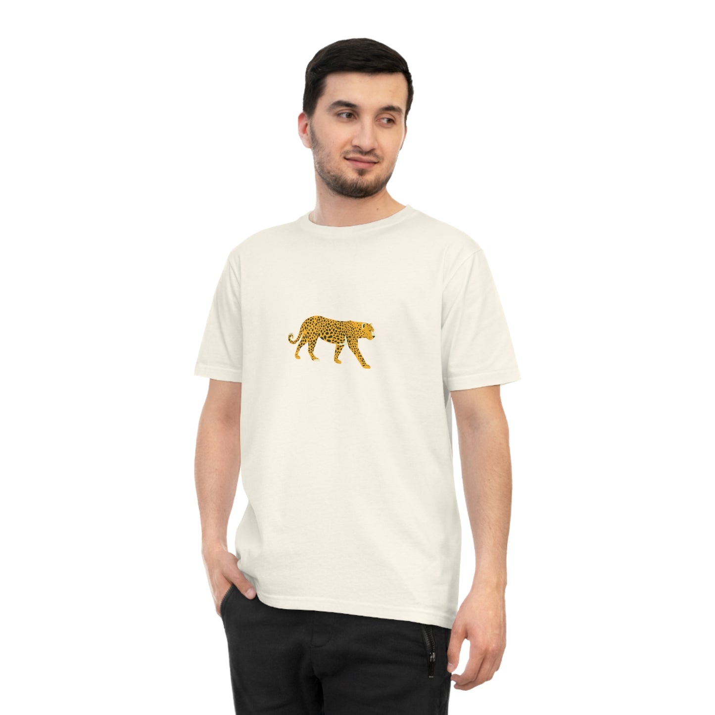 Leopard Crossing Organic Cotton Jersey T-Shirt