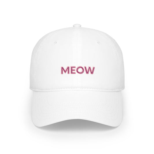 Meow Dad Hat Baseball Cap