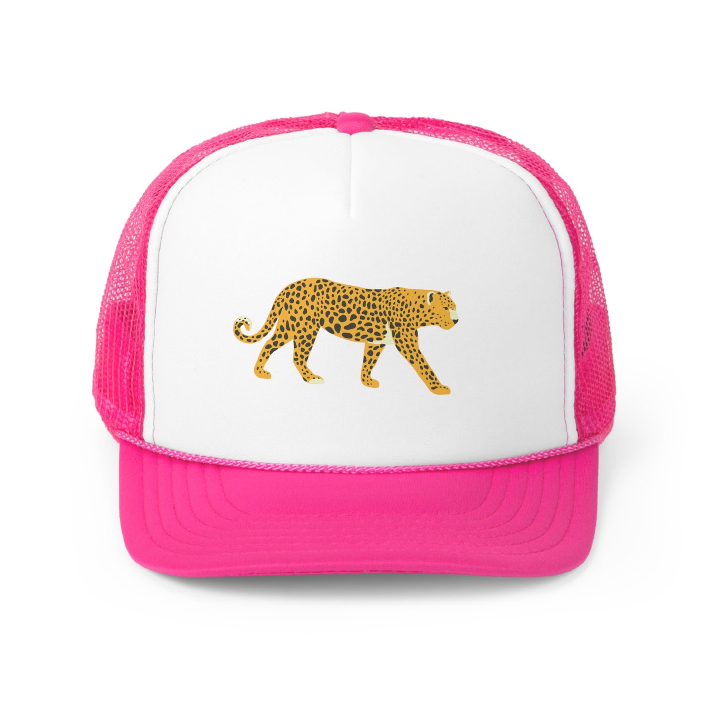 Leopard Mesh Trucker Hat