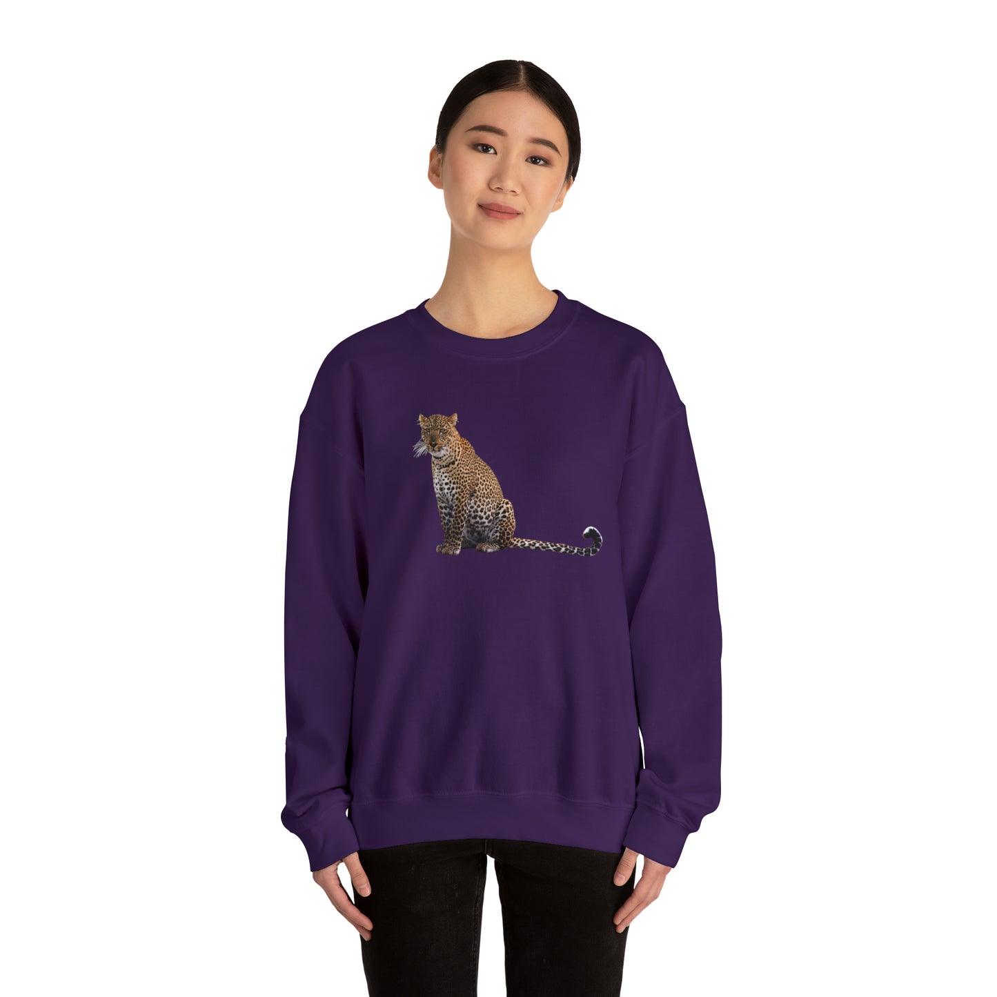 Sitting Leopard Heavy Sweatshirt