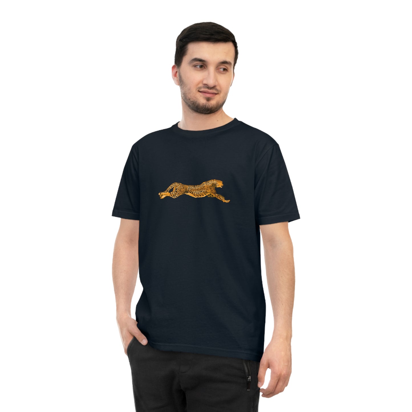 Cheetah Leap Organic Cotton T-shirt