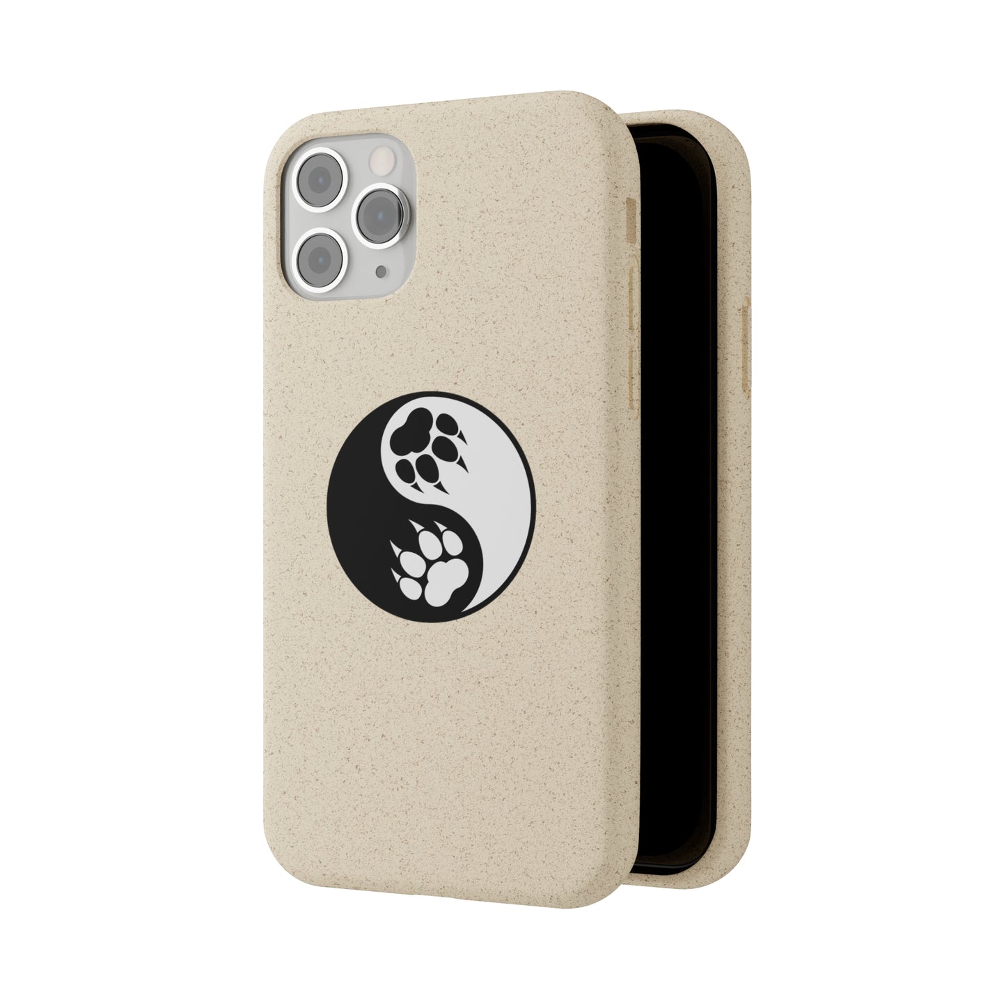 Yin Yang Paw Biodegradable Eco Phone Case