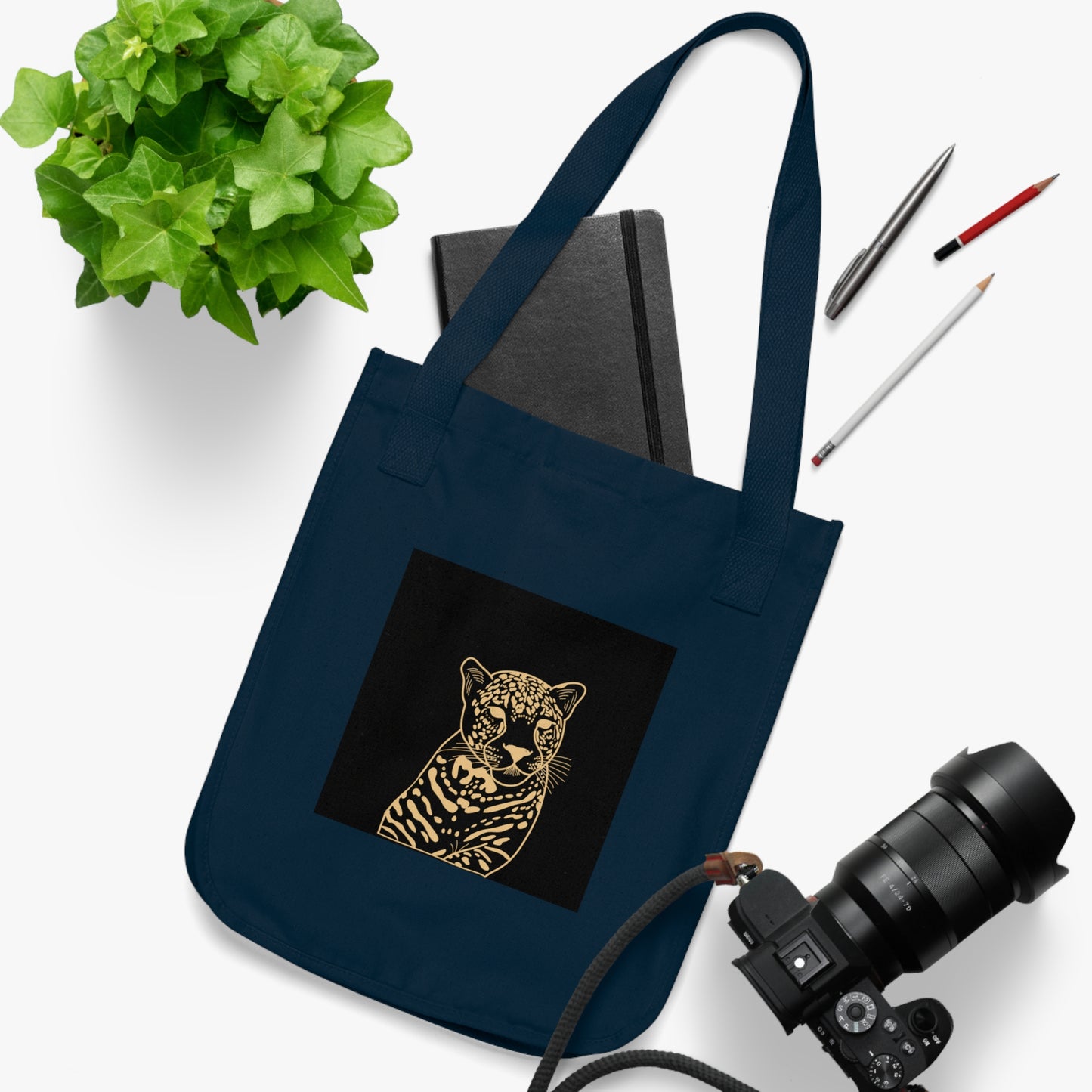 Cool Cat Organic Canvas Tote Bag