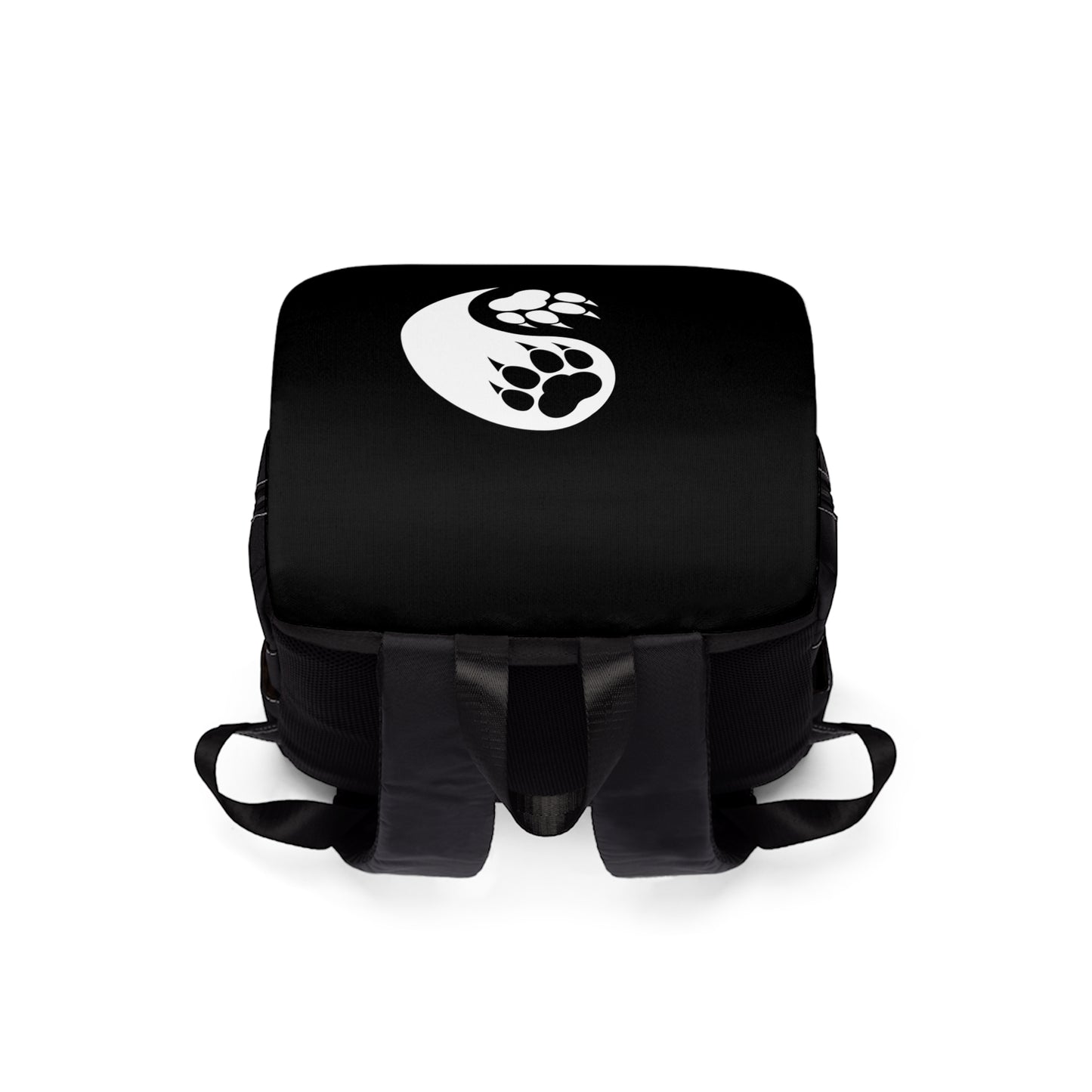 Yin Yang Paws Oxford Canvas Backpack Bag