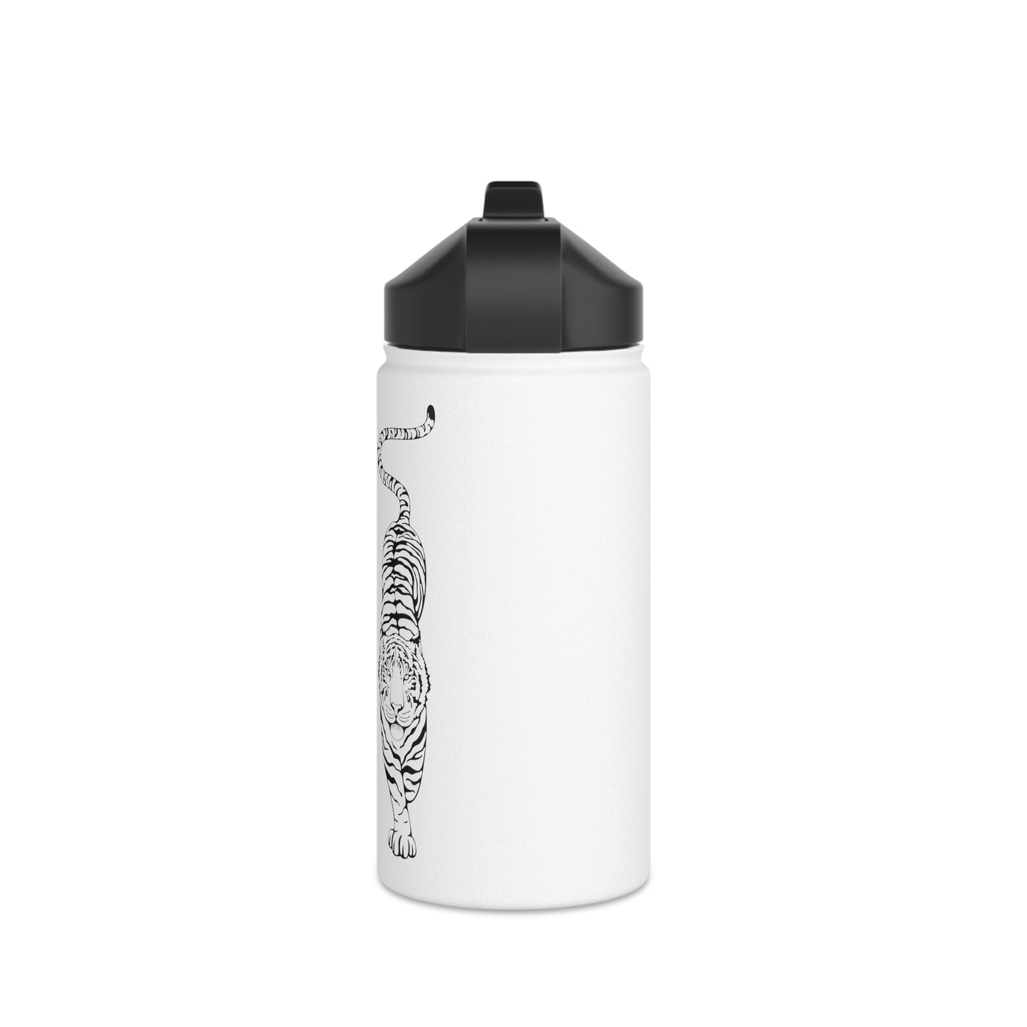 White Tiger Stainless Steel Water Bottle