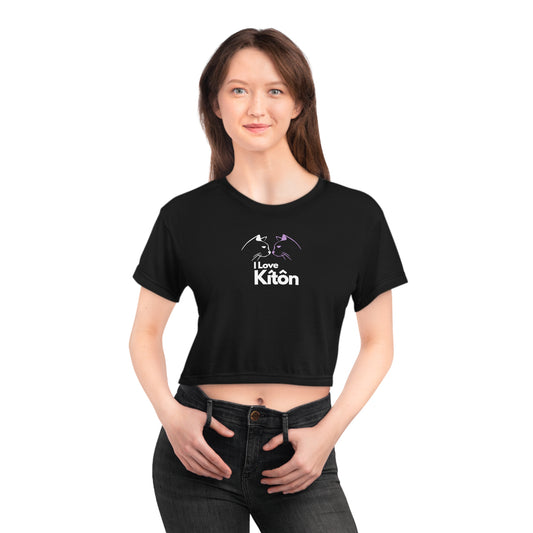 I Love Kiton Crop Tee Shirt