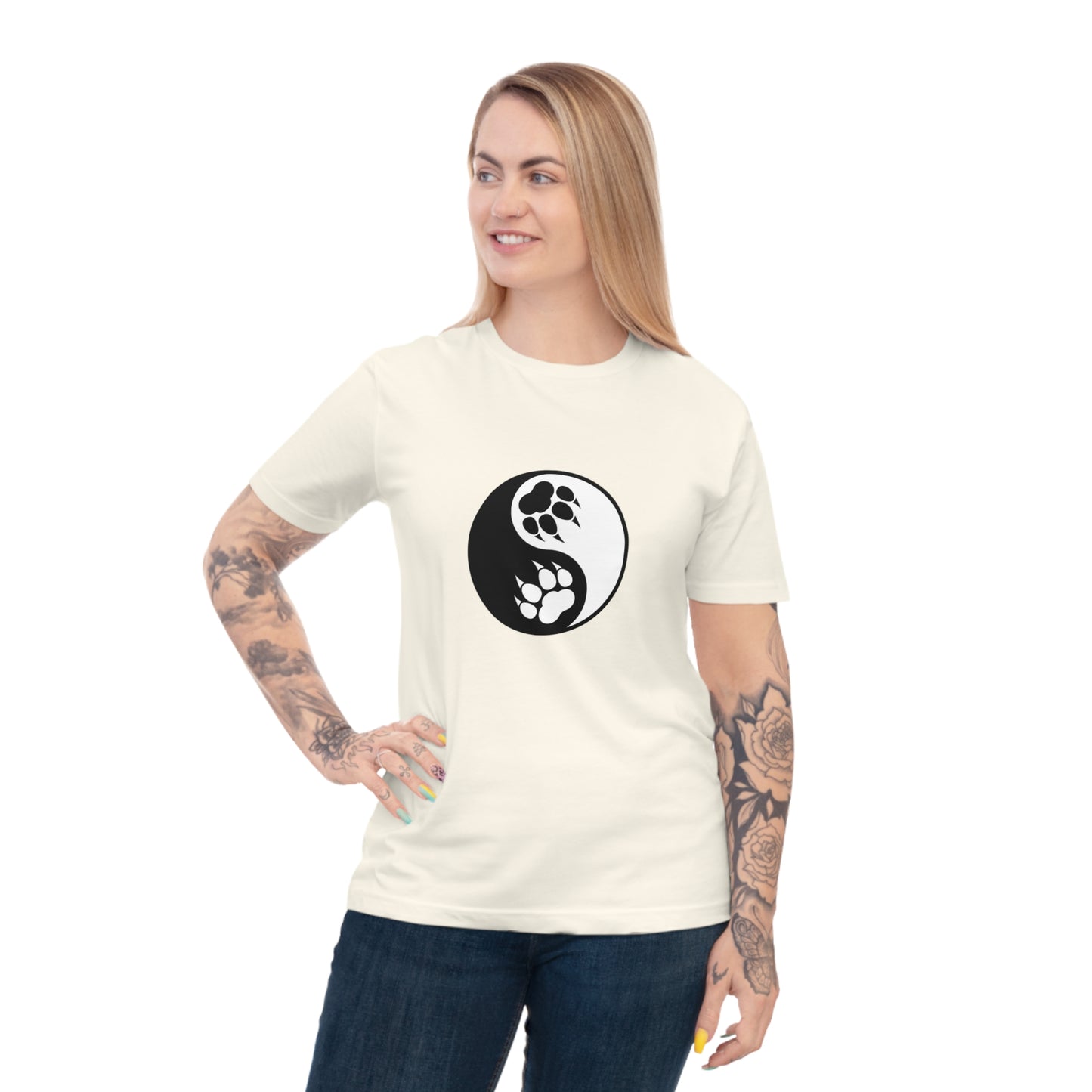 Yin Yang Paw Organic Cotton Jersey T-shirt