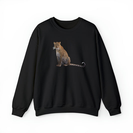 Sitting Leopard Heavy Sweatshirt