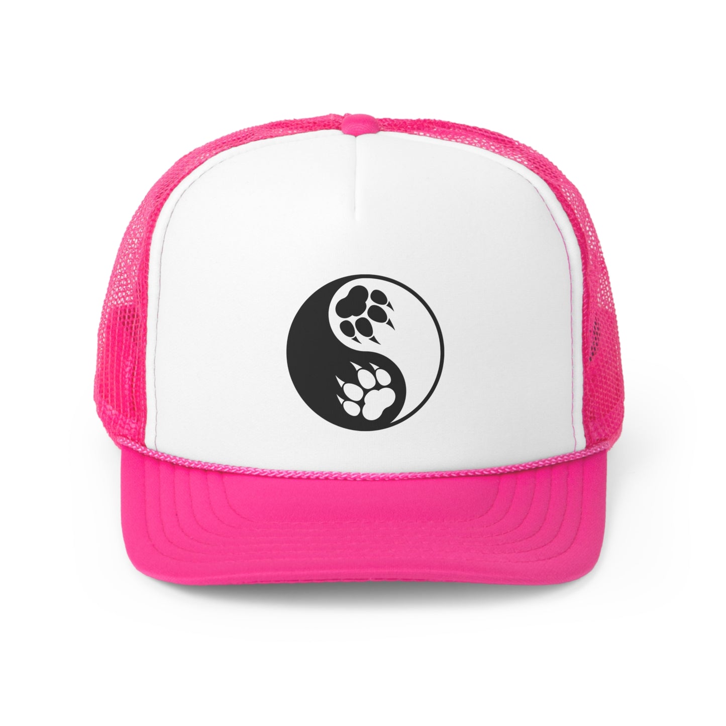 Yin Yang Paw Trucker Mesh Hat