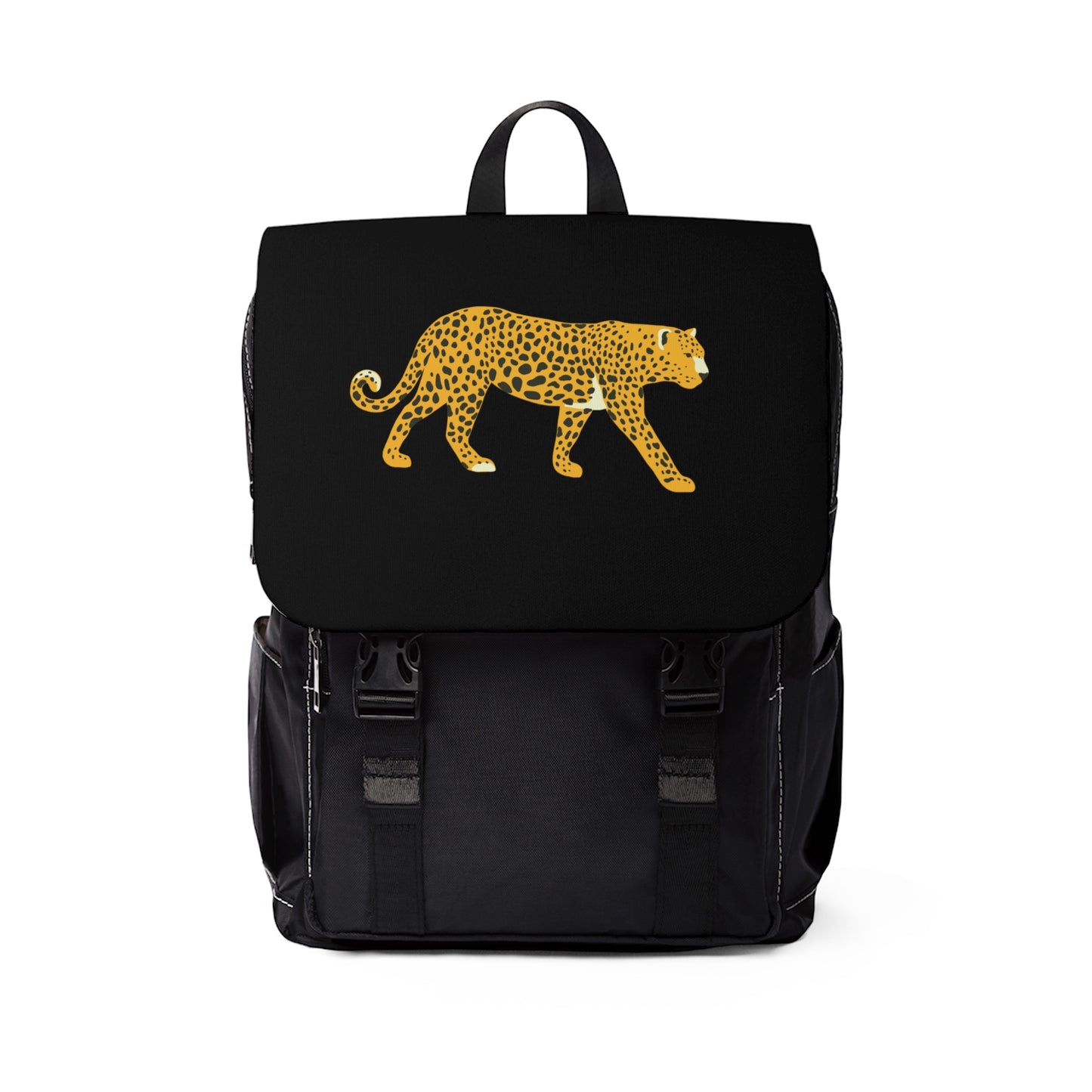 Leopard Oxford Canvas Backpack Bag