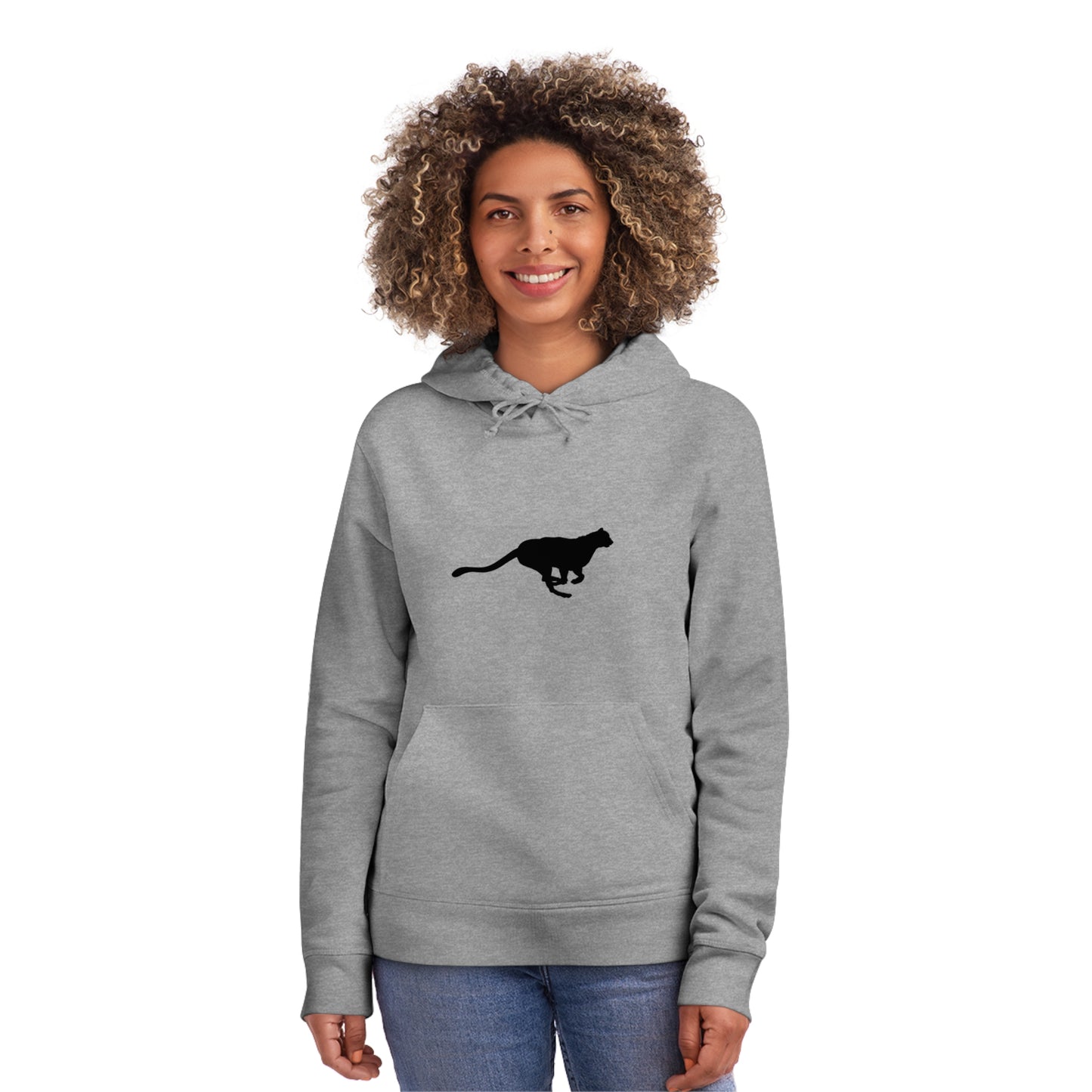 Fast Cheetah Organic Material Hoodie Sweatshirt