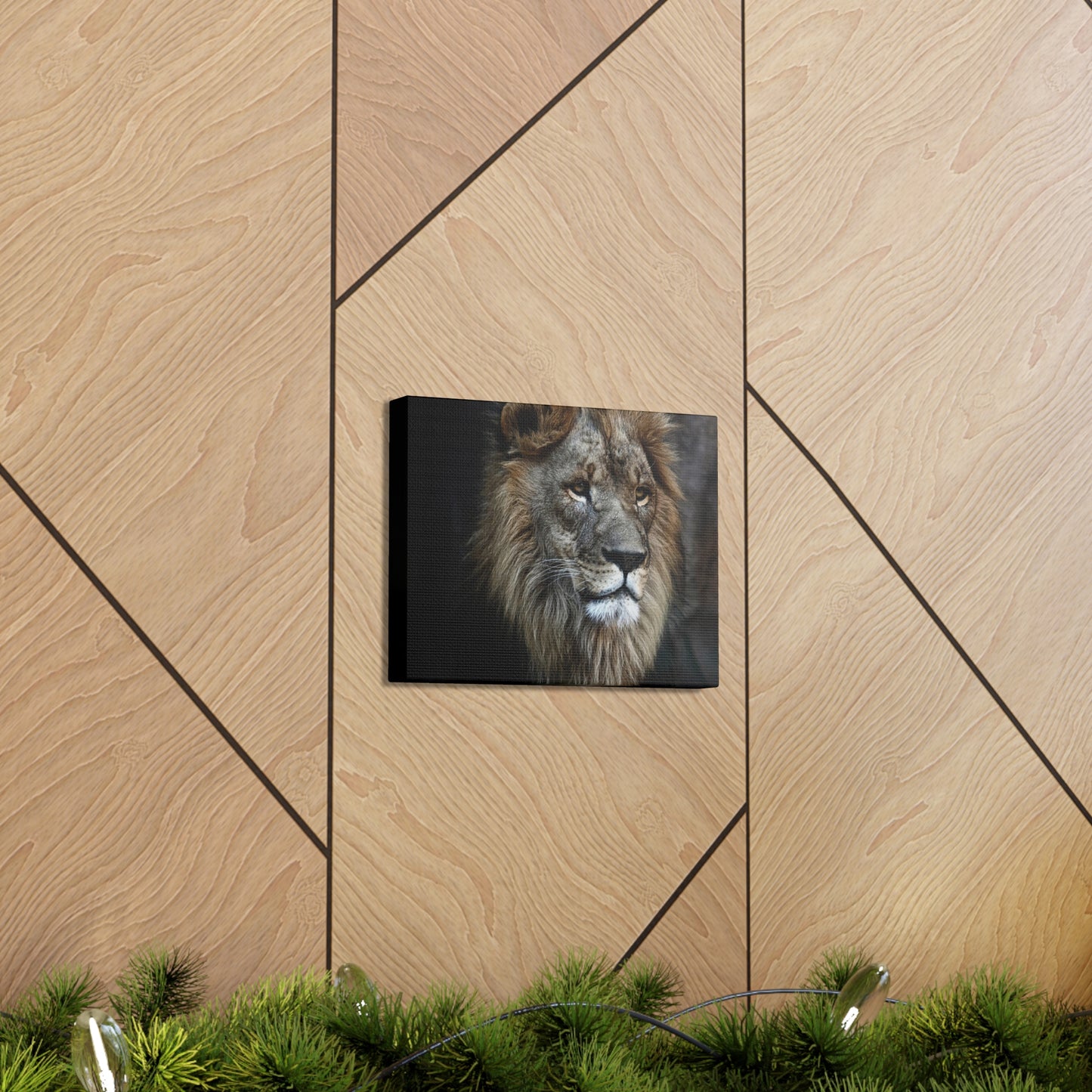 Lion Face Canvas Wall Art