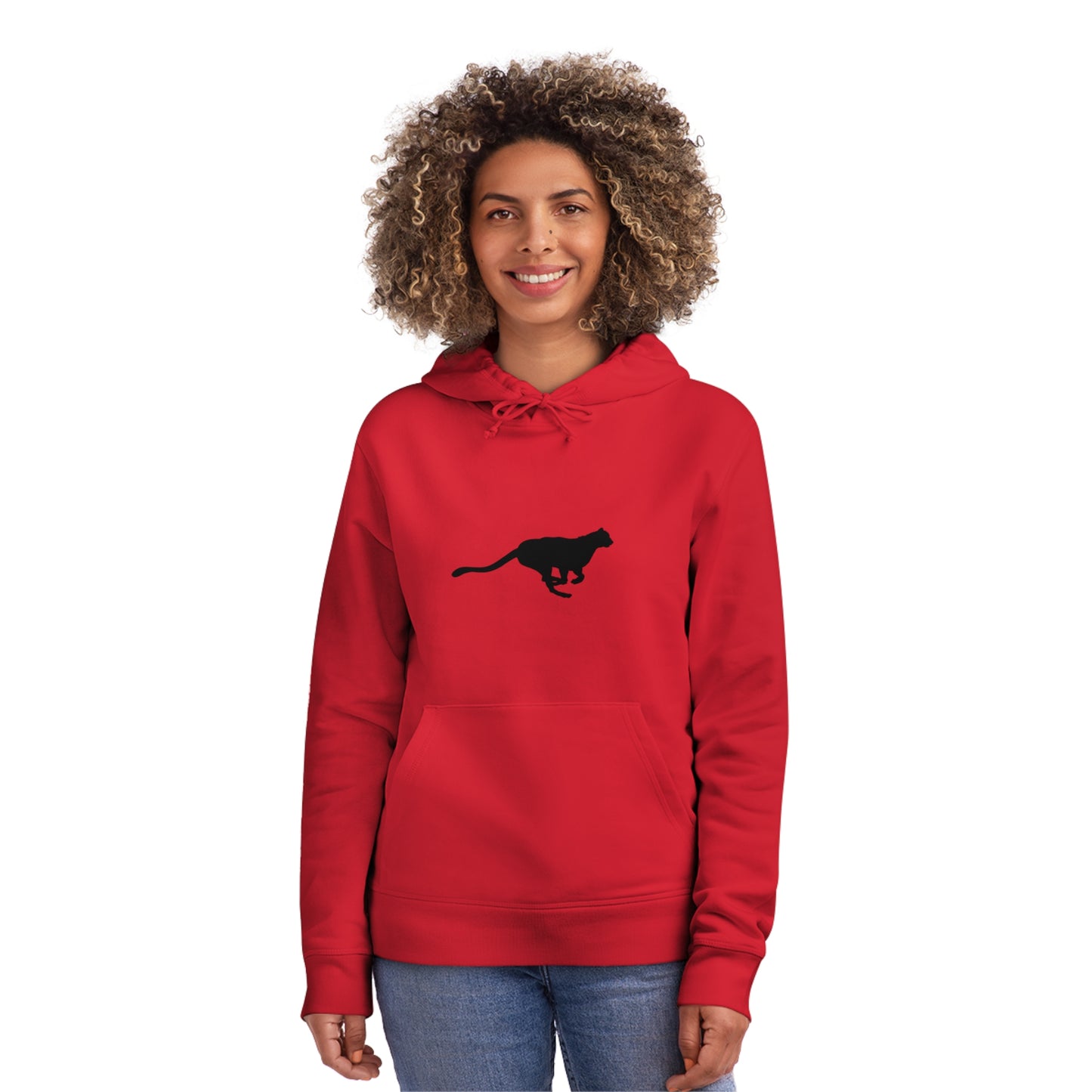 Fast Cheetah Organic Material Hoodie Sweatshirt