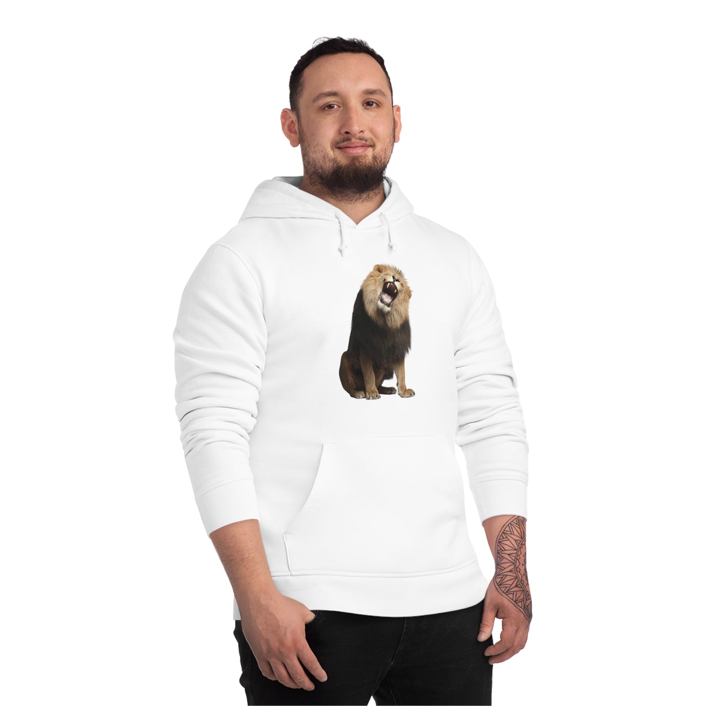 Lion Roar Organic Material Hoodie Sweatshirt