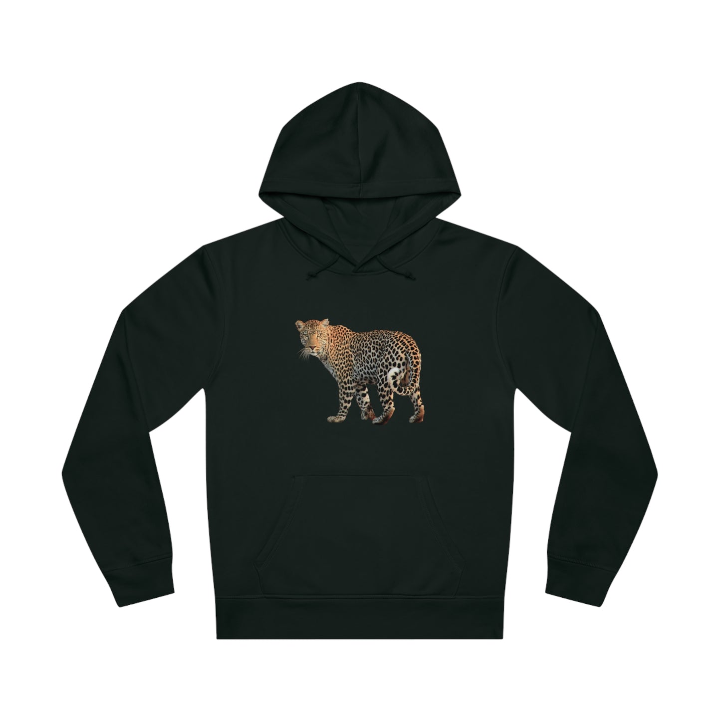 Leopard Turn Organic Material Hoodie Sweatshirt