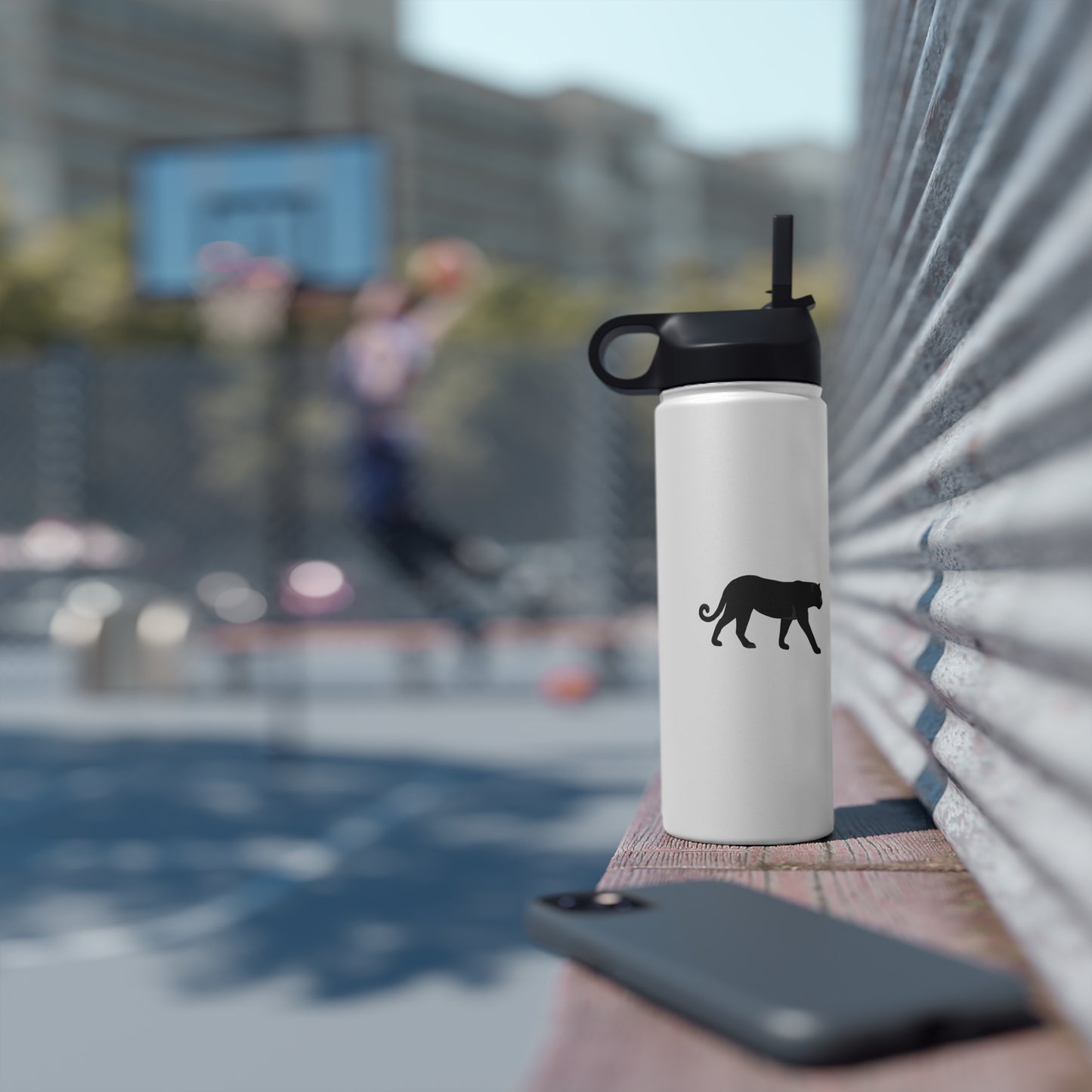 Black Panther Stainless Steel Water Bottle