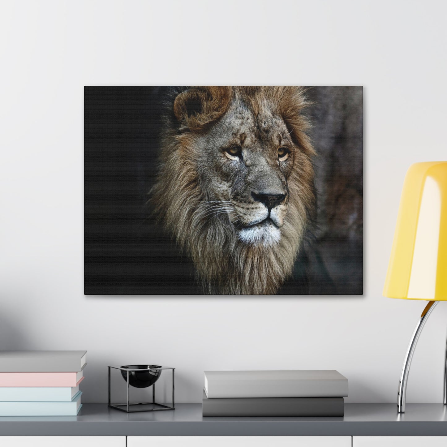 Lion Face Canvas Wall Art