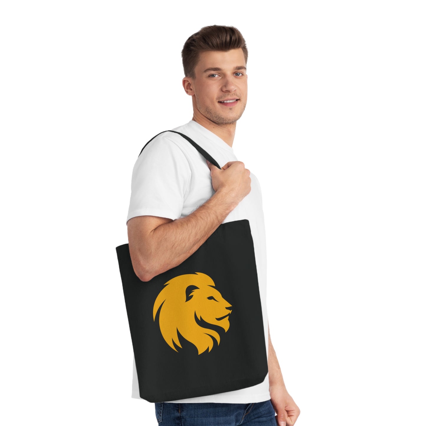 Regal Lion Recycled Materials Woven Tote Bag