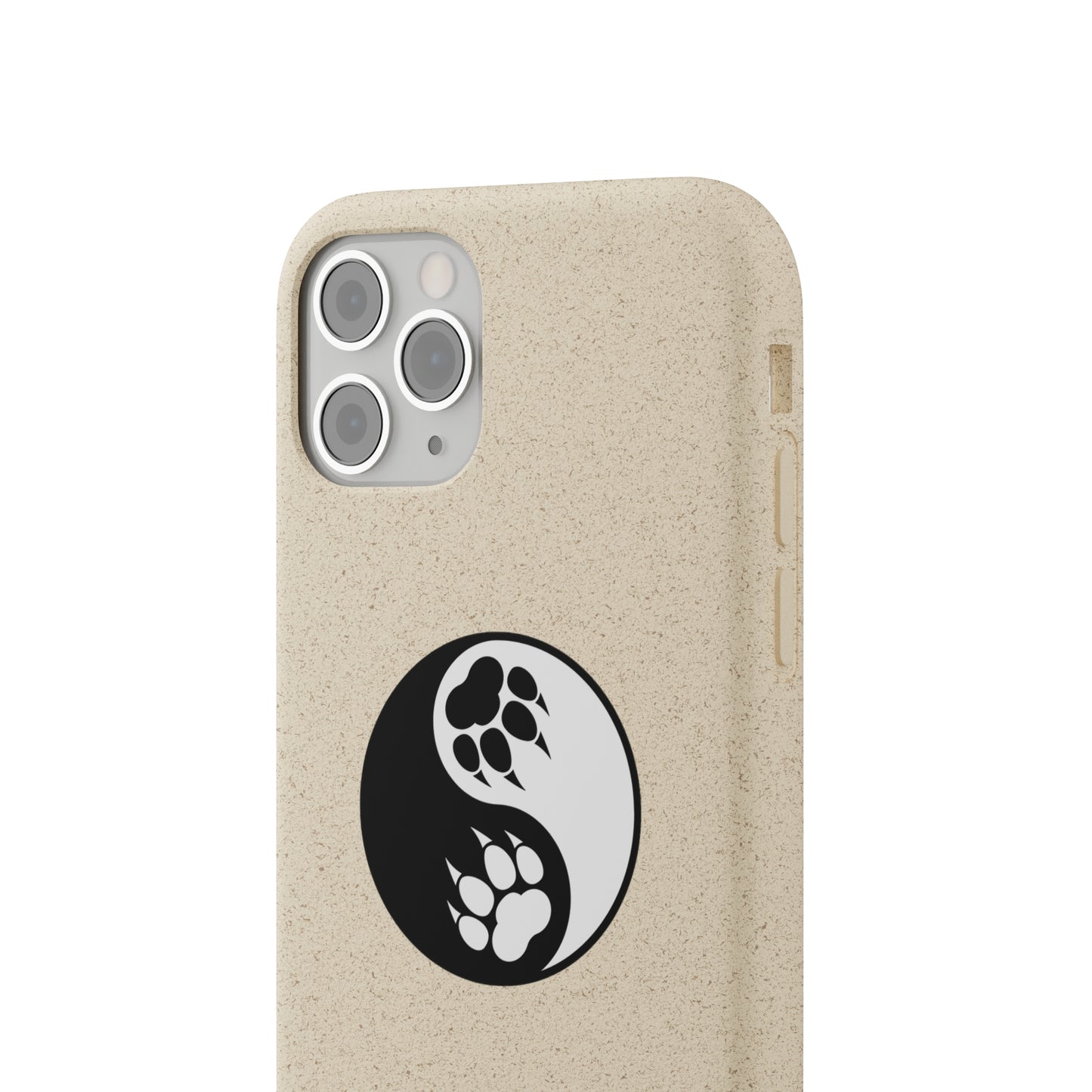 Yin Yang Paw Biodegradable Eco Phone Case