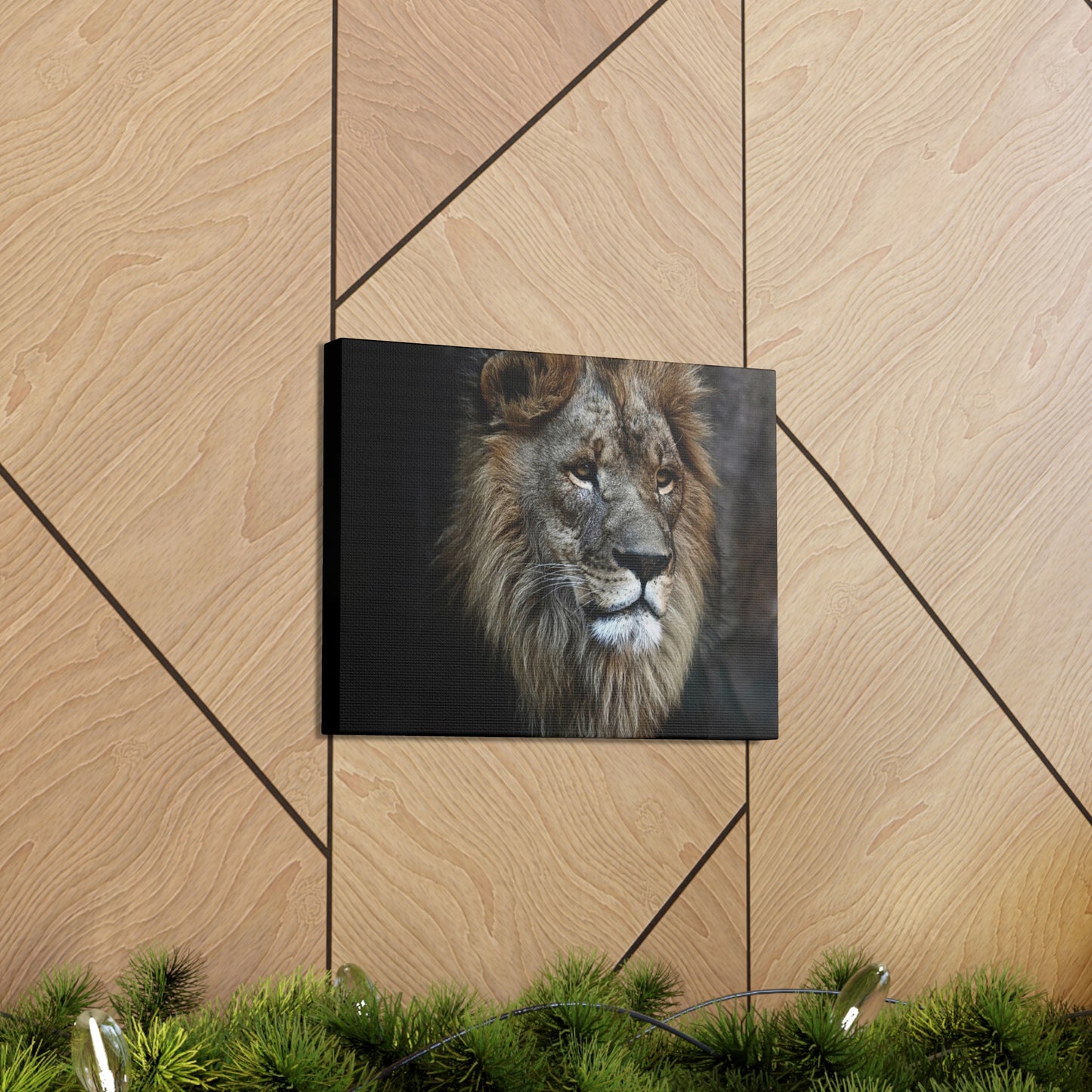 Lion Face Canvas Wall Art