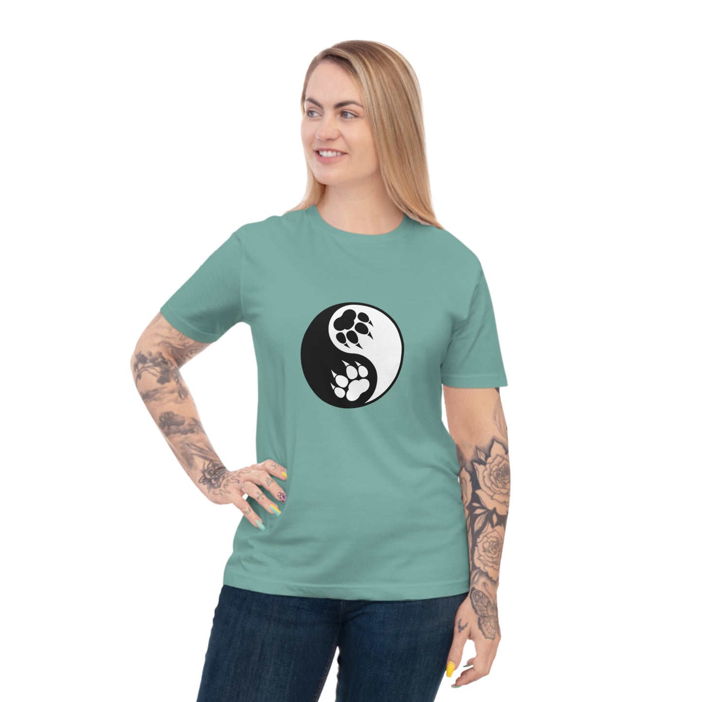 Yin Yang Paw Organic Cotton Jersey T-shirt