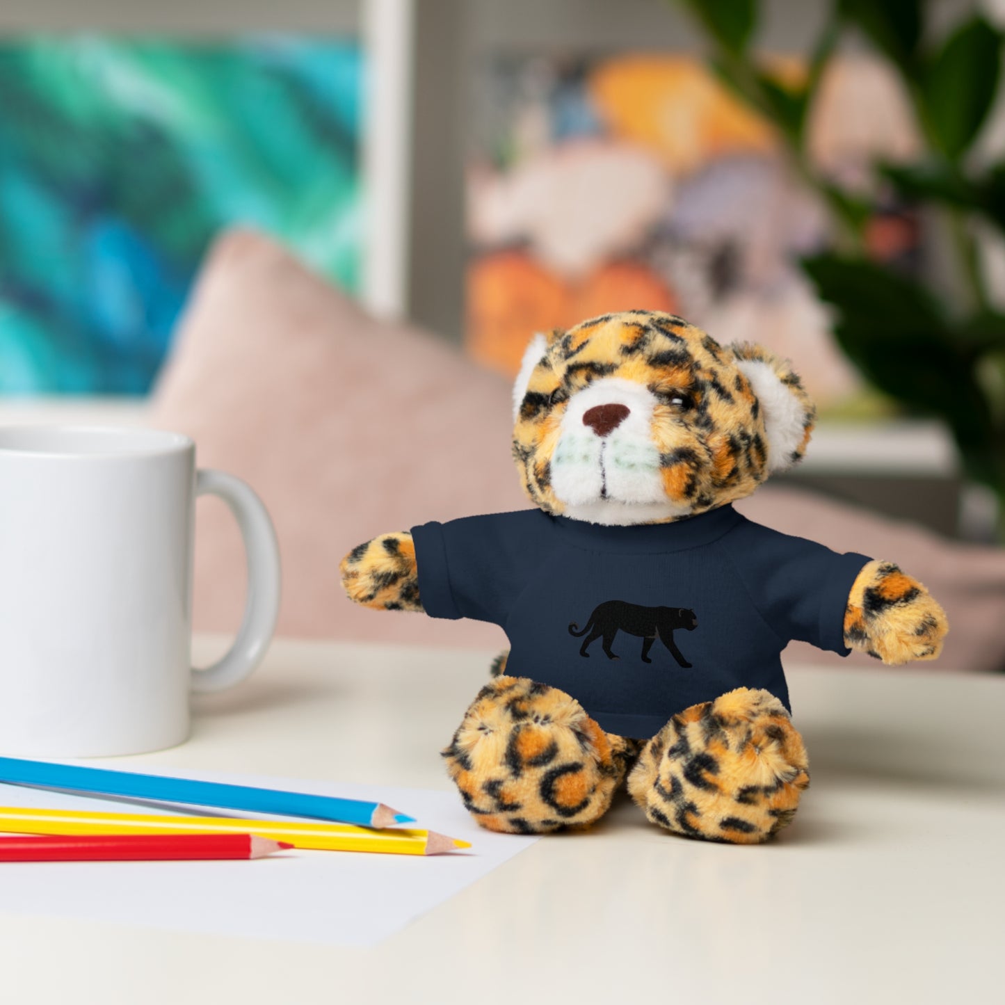 Panther Crossing Soft Stuffed Animal Plush Toy