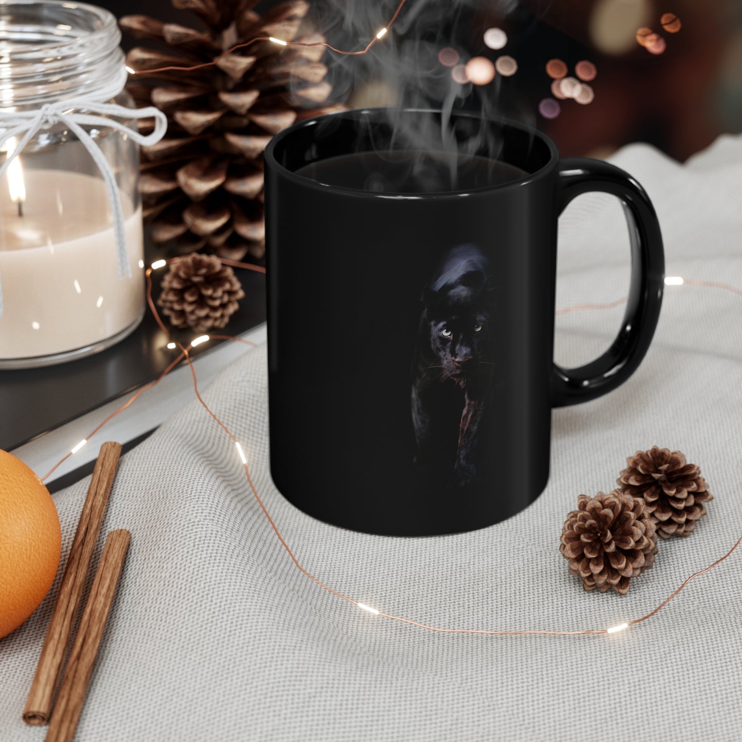 Black Panther Ceramic Mug Cup