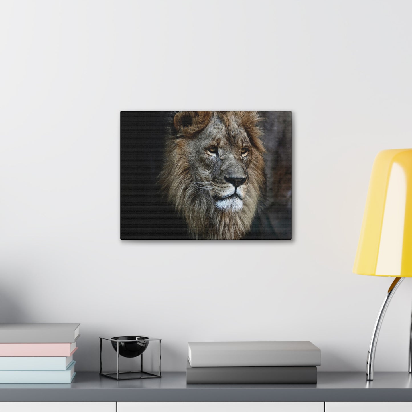 Lion Face Canvas Wall Art