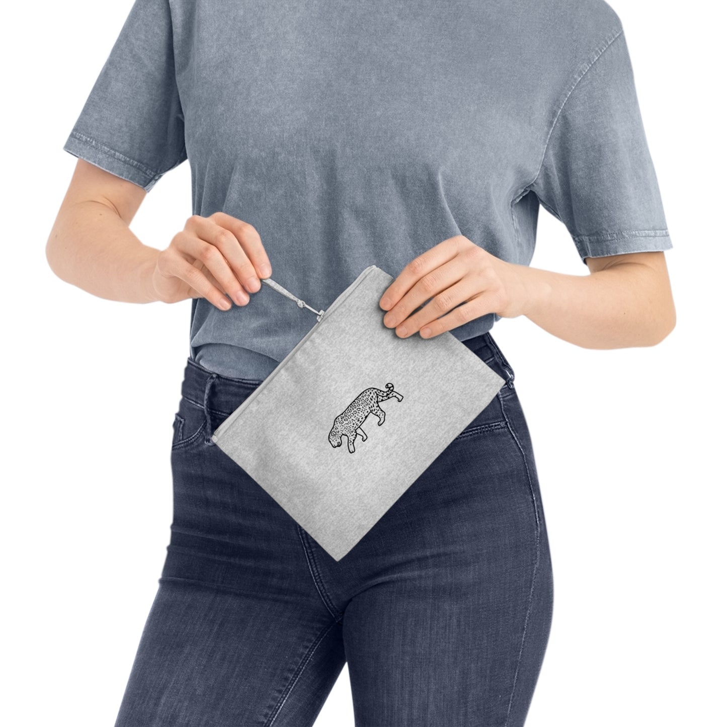 Jaguar Outline Eco-Material Pencil Bag