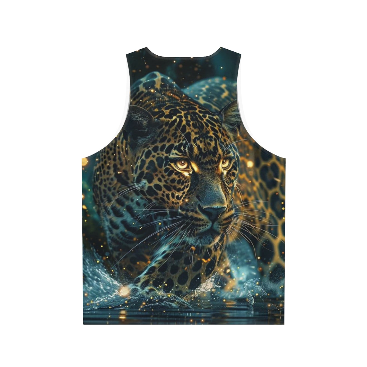 Recycled Material Shirt Glowing Cat Unisex Tank Top