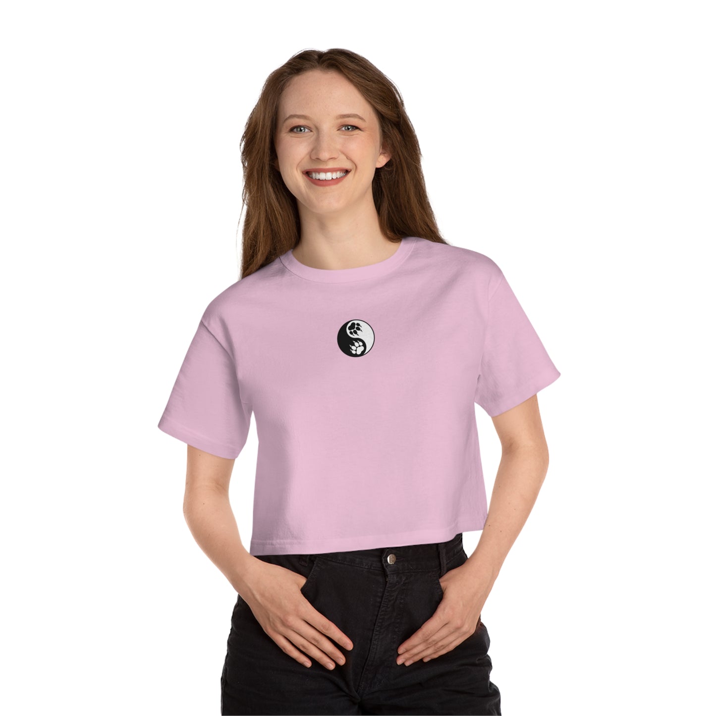 Yin Yang Paws Women's Heritage Cropped T-Shirt