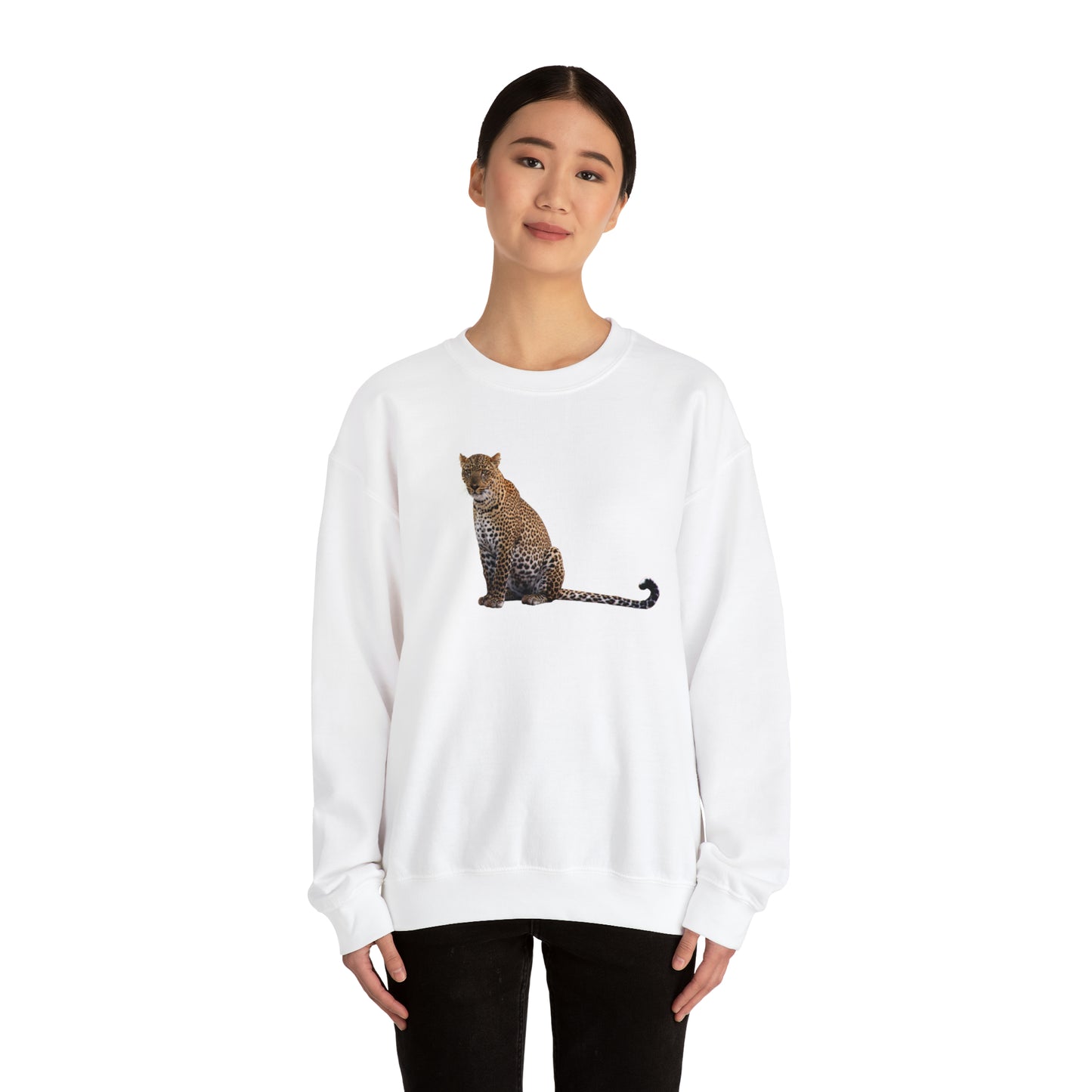 Sitting Leopard Heavy Sweatshirt