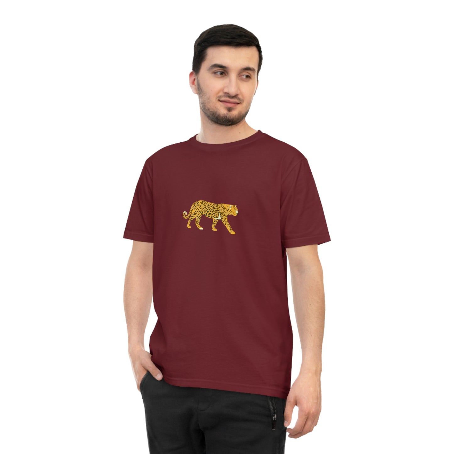 Leopard Crossing Organic Cotton Jersey T-Shirt