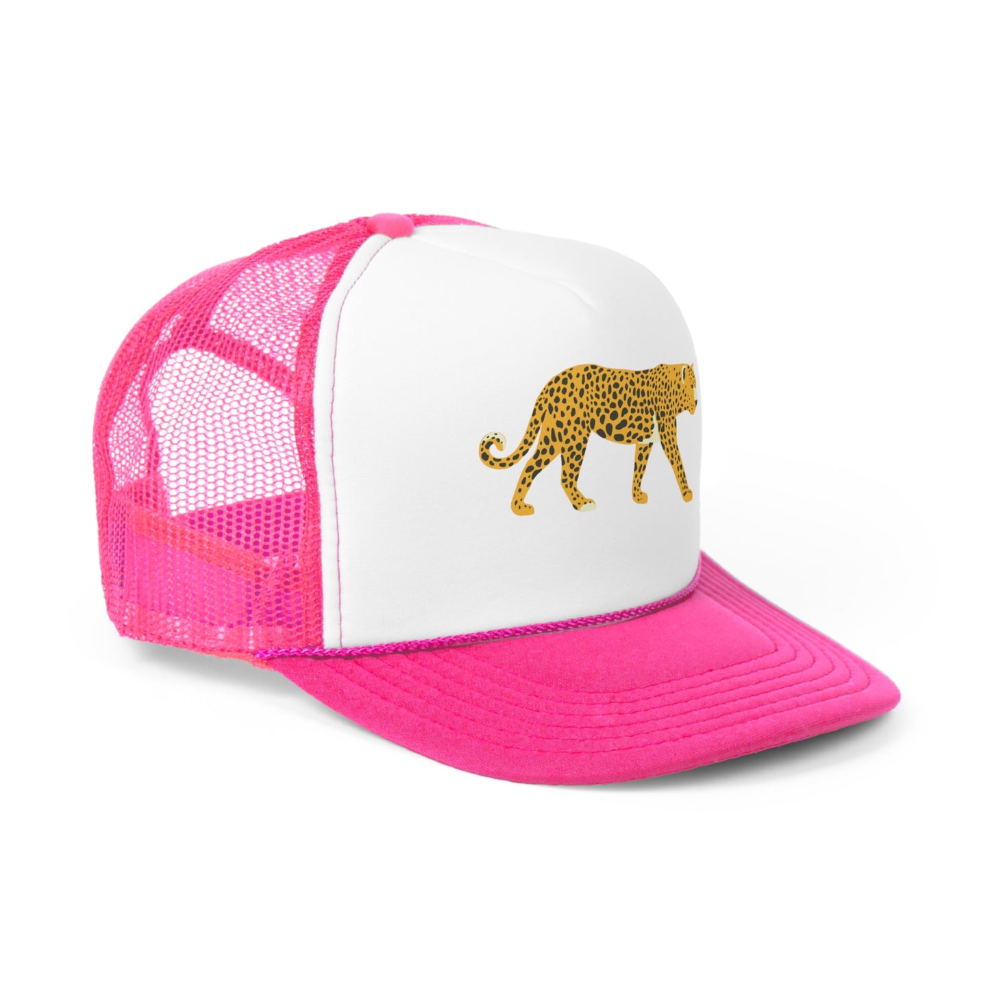 Leopard Mesh Trucker Hat