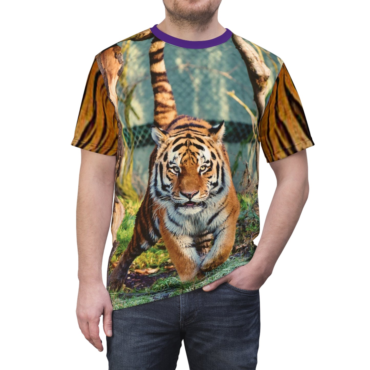 Royal Tiger Purple Collar T-Shirt