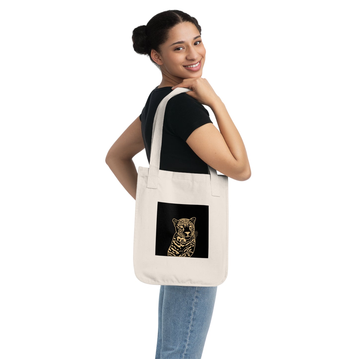 Cool Cat Organic Canvas Tote Bag