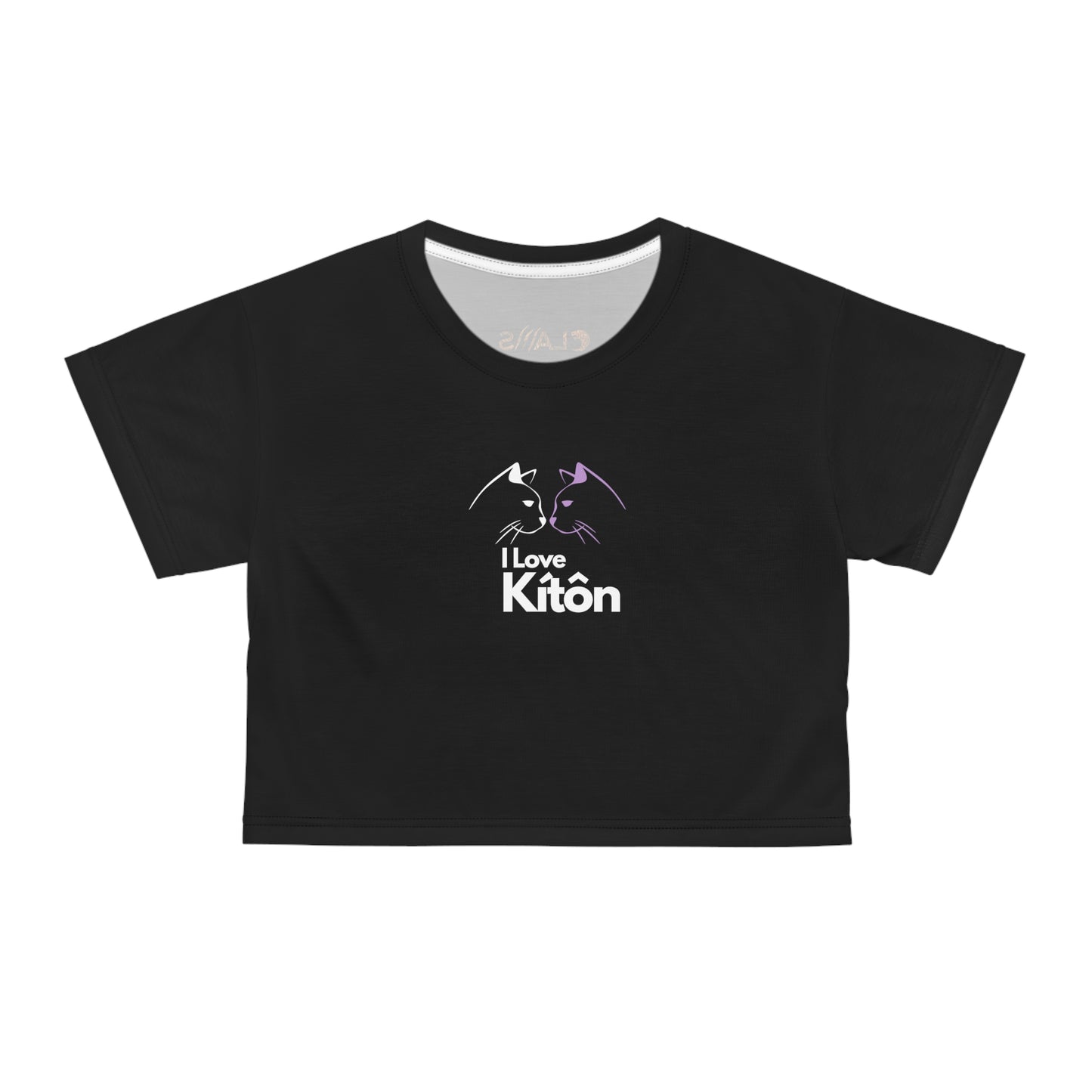 I Love Kiton Crop Tee Shirt