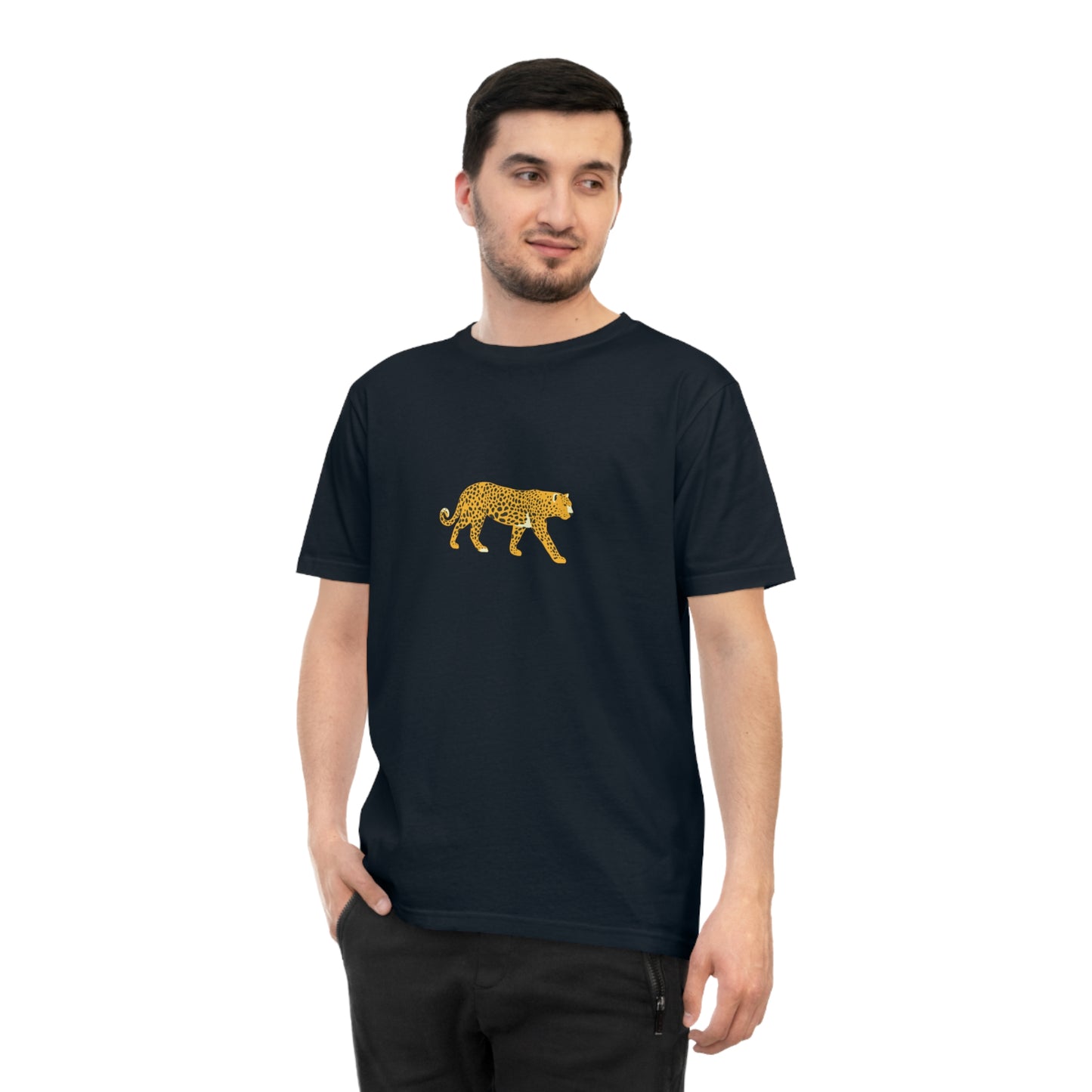 Leopard Crossing Organic Cotton Jersey T-Shirt